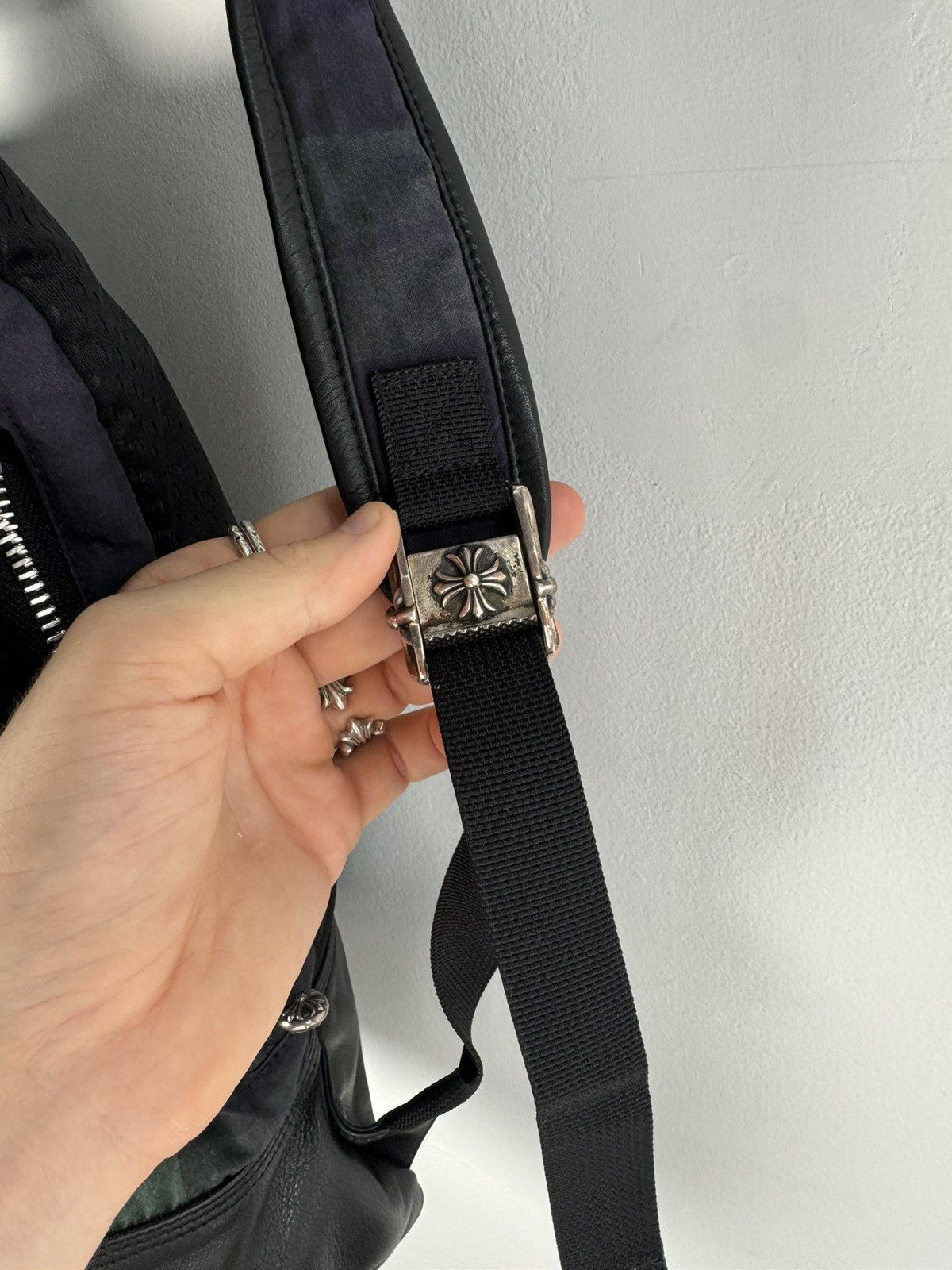Chrome Hearts ULTIMATE GRAIL🏁EARLY 2000'S PLAID CROSS PATCH MOTO BACKPACK Size ONE SIZE - 20 Thumbnail