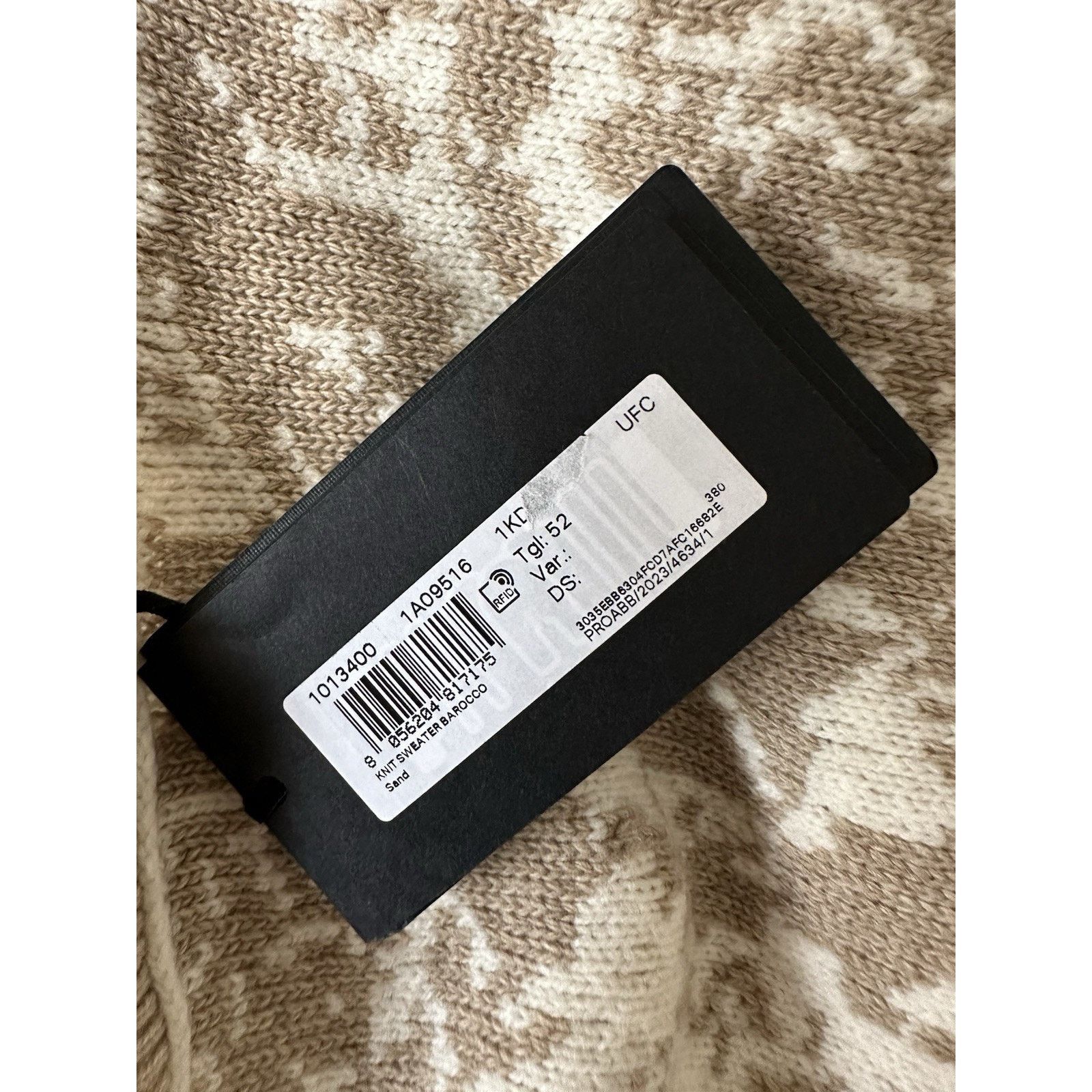 Versace Versace Barocco Wool Knit Sweater Beige 42 US 1013400 Size US L / EU 52-54 / 3 - 16 Thumbnail