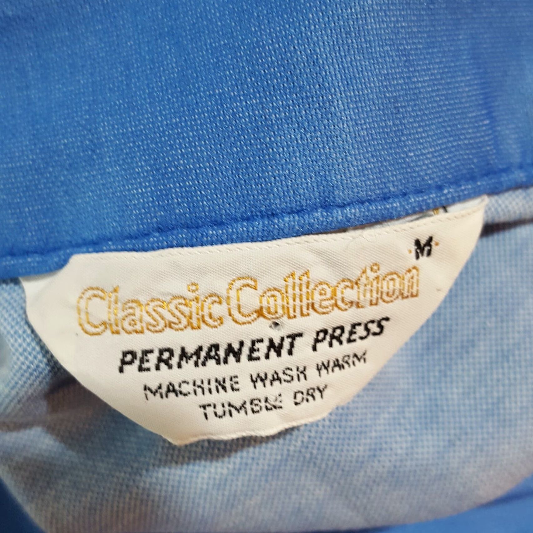 Vintage Vintage Classic Collection Polo Shirt Men Blue Button Collared Short Sleeve 70s 80s Preppy Cotton Polyester Size M Size US M / EU 48-50 / 2 - 8 Thumbnail