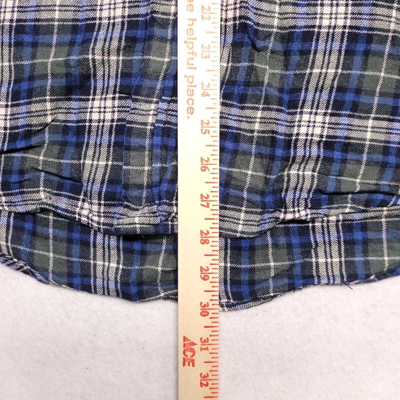 Croft & Barrow Croft & Barrow Tartan Flannel Shirt Mens Size Large L Blue Size US L / EU 52-54 / 3 - 7 Thumbnail