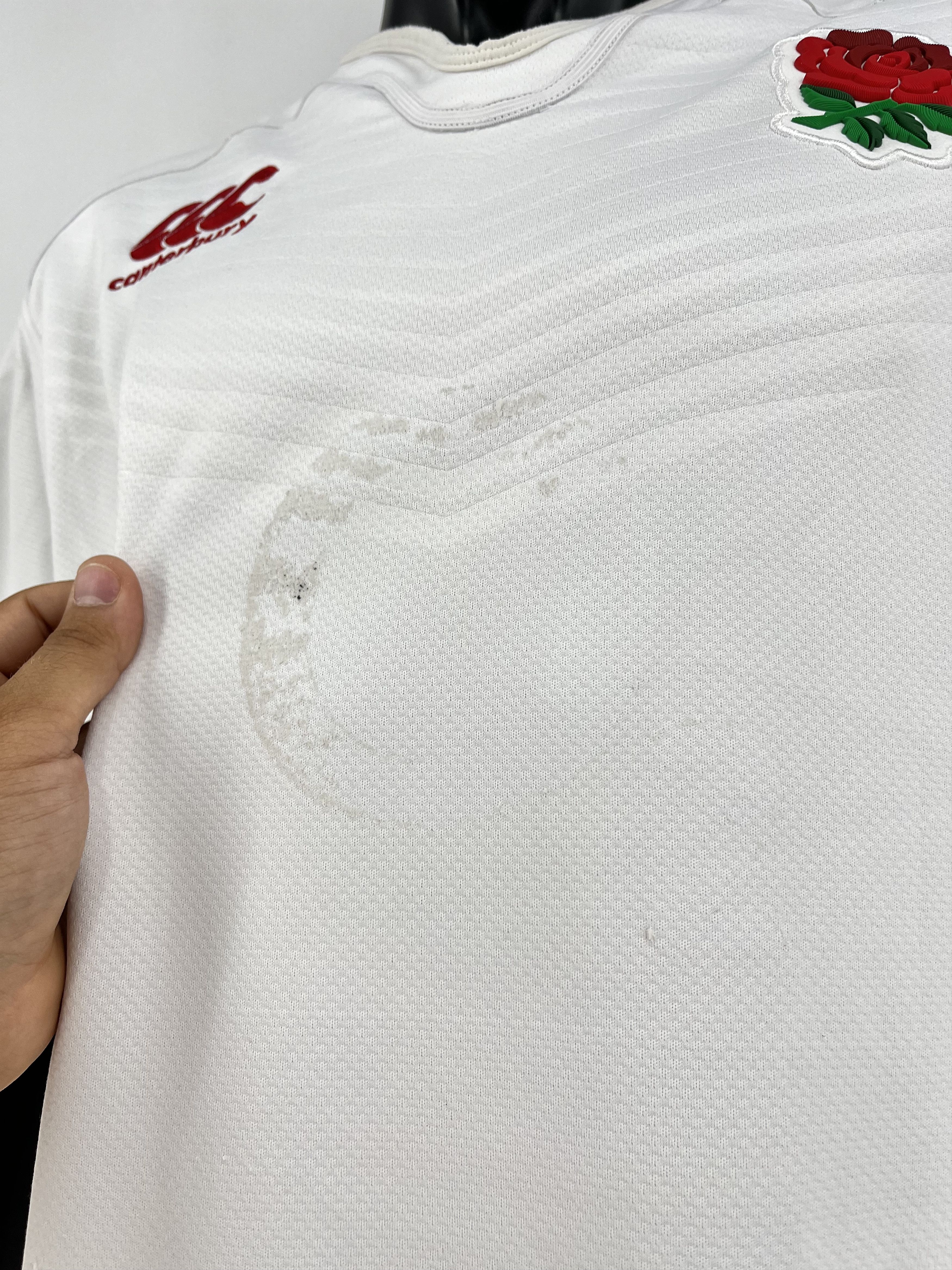 Canterbury of New Zealand Signed England Rugby Shirt Chris Robshaw Autograph Size US XXL / EU 58 / 5 - 9 Thumbnail