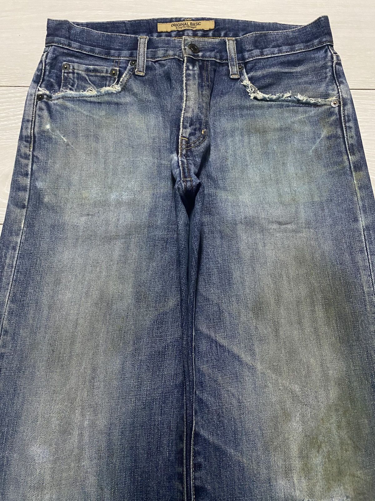Japanese Brand Vintage Uniqlo S-003 Faded Wash Grunge Distressed Baggy Jean Size US 30 / EU 46 - 3 Thumbnail