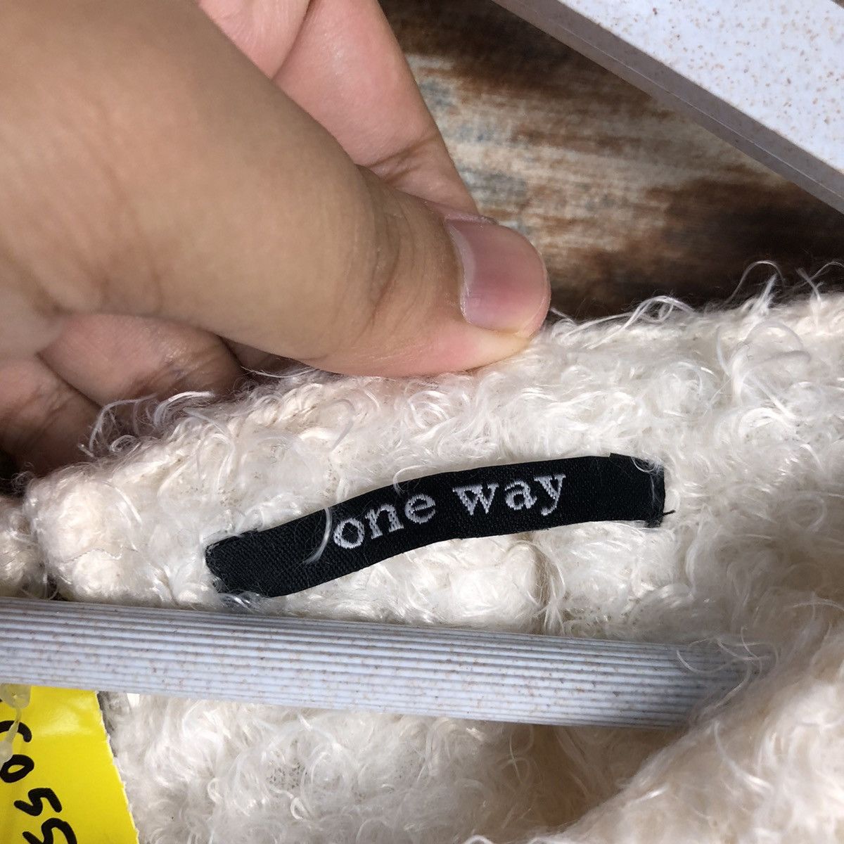 Homespun Knitwear × Japanese Brand DLL One Way White Mohair shaggy fur vintage Knitwear #C055 Size S / US 4 / IT 40 - 9 Thumbnail