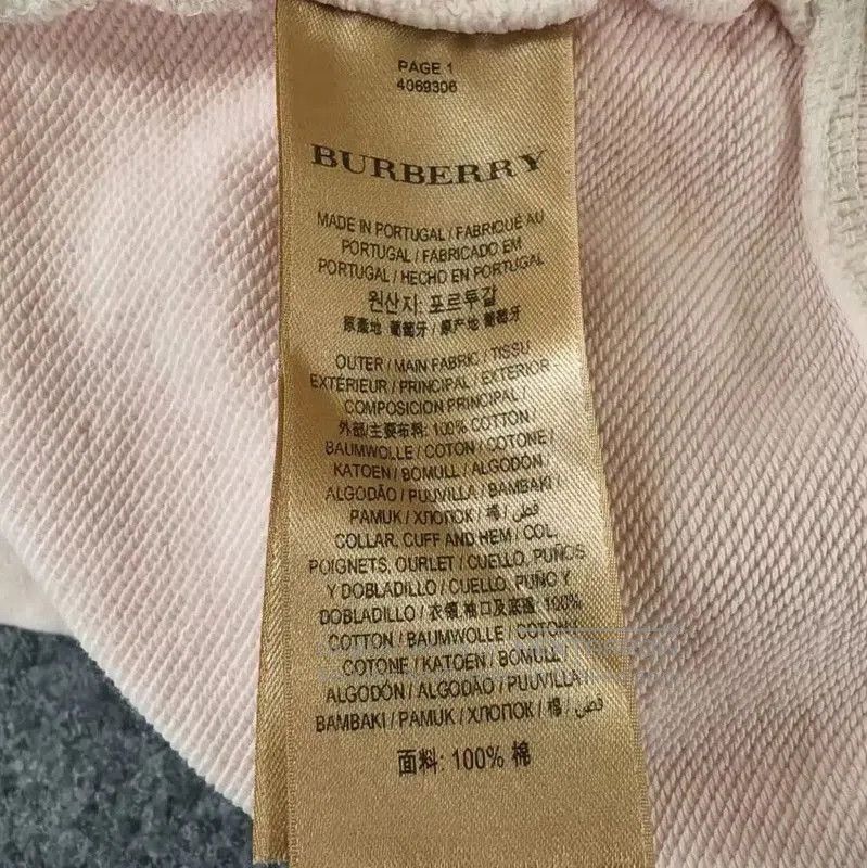 Burberry Burberry Pink Cotton Women's Sweatshirt. Size XS / US 0-2 / IT 36-38 - 4 Thumbnail