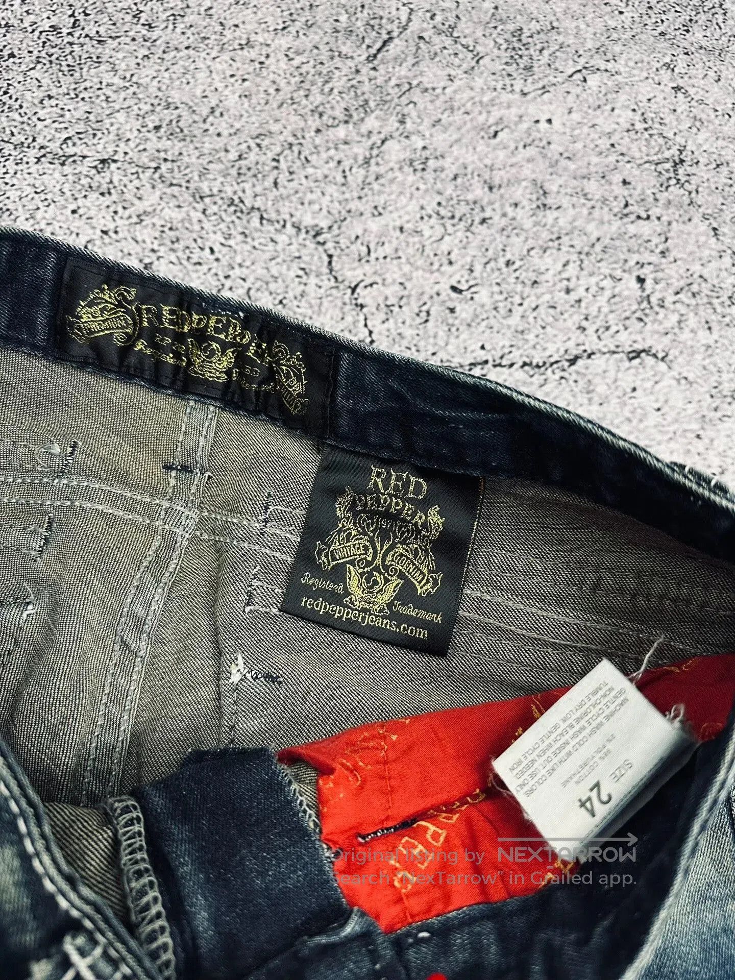 Japanese Brand Rock Revival Vintage Wash Straight Leg Jeans. Size 24" / US 00 / IT 34 - 9 Thumbnail