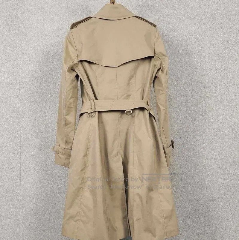 Burberry Burberry Women's XS Khaki Cotton Trench Coat. Size XS / US 0-2 / IT 36-38 - 2 Thumbnail