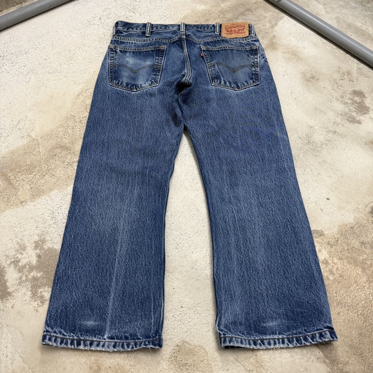 Levi's Vintage Late 90s Levis 517 Stonewashed Denim Pants Size US 33 - 2 Thumbnail