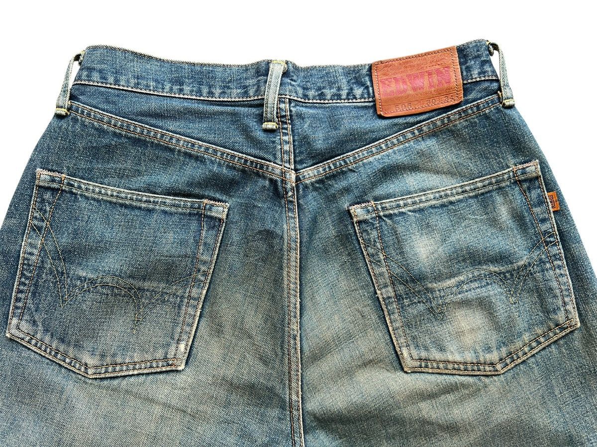 Edwin Vintage Edwin 505 Selvedge MudwashWide Denim Jeans 31x31 Size US 31 - 10 Thumbnail
