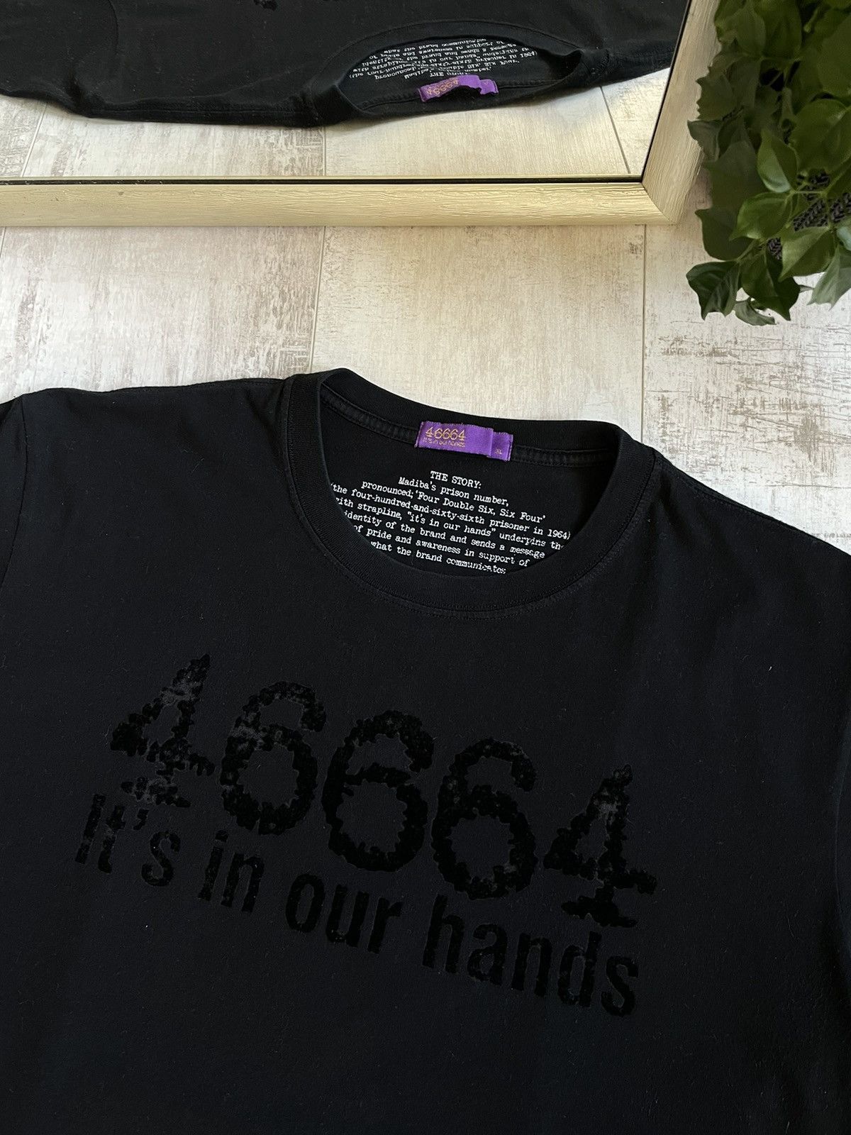 Vintage Nelson Mandela 46664 It’s In Our Hands T-Shirt VERY RARE Size US XL / EU 56 / 4 - 3 Thumbnail