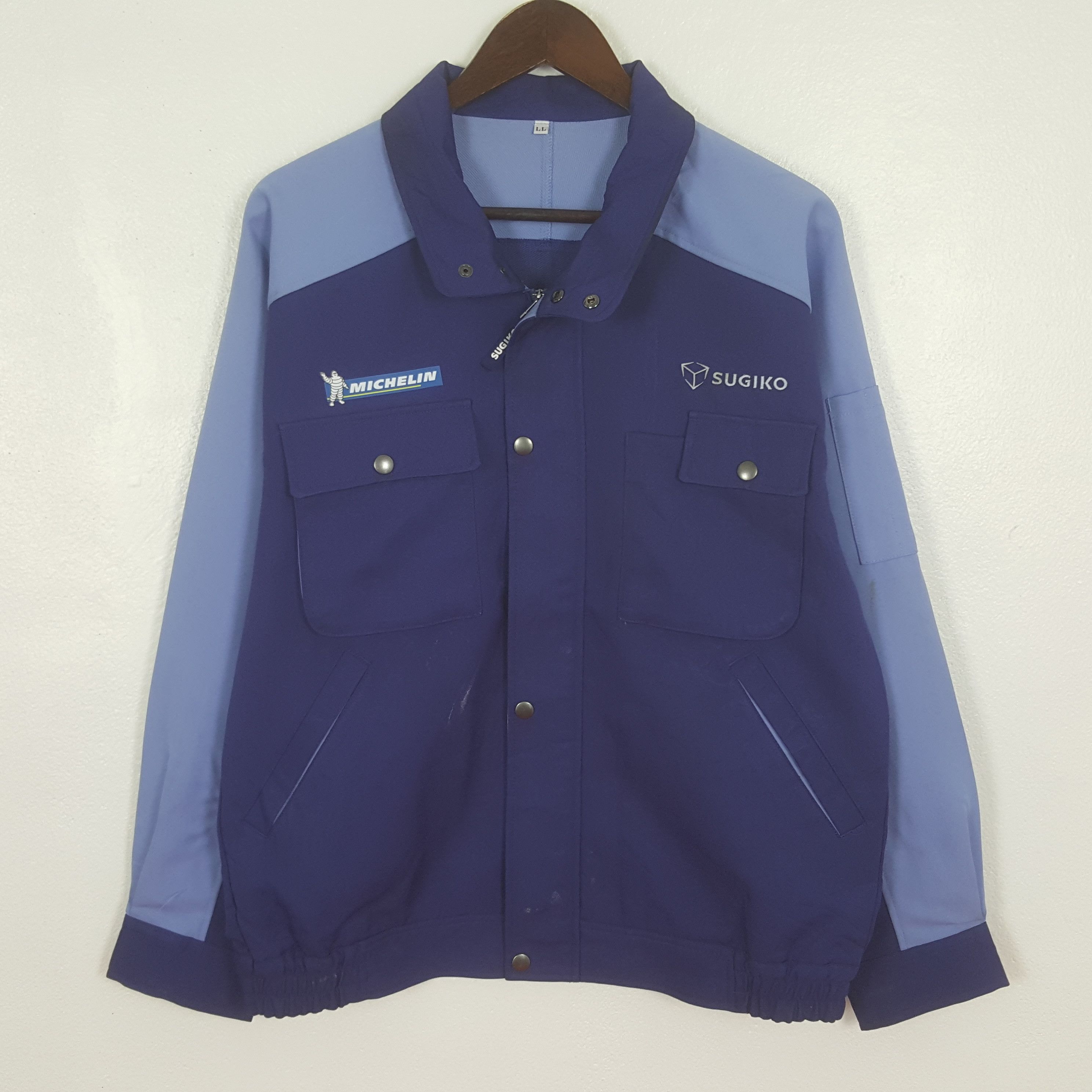 Japanese Brand Vintage Japan Michelin Custom Worker Uniform Jacket Size US L / EU 52-54 / 3 - 3 Thumbnail