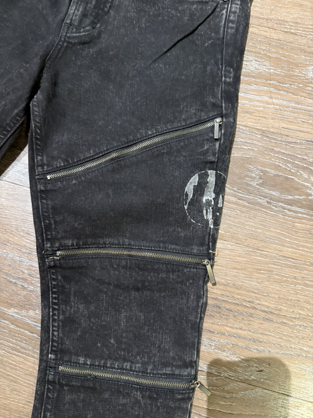 Pacsun × Vintage Faded black rockstar jeans Size US 32 / EU 48 - 6 Thumbnail