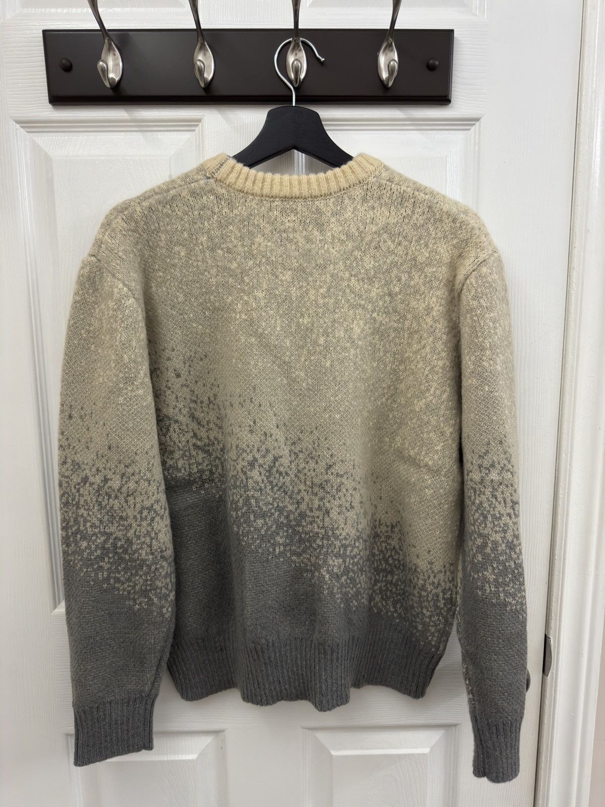 Corteiz mohair Mサイズ Corteiz C Star Gradient Mohair Knit Sweater Grey Men's