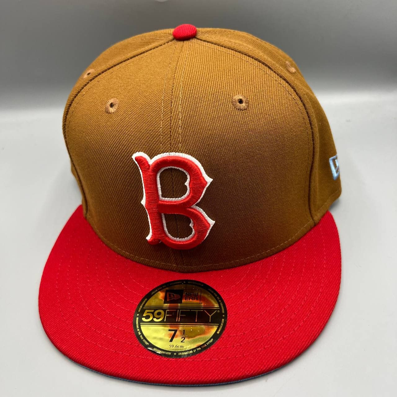 New Era Boston Red Sox Hat Men 7 1/2 59Fifty New Era MLB Fitted Cap Size ONE SIZE - 3 Thumbnail