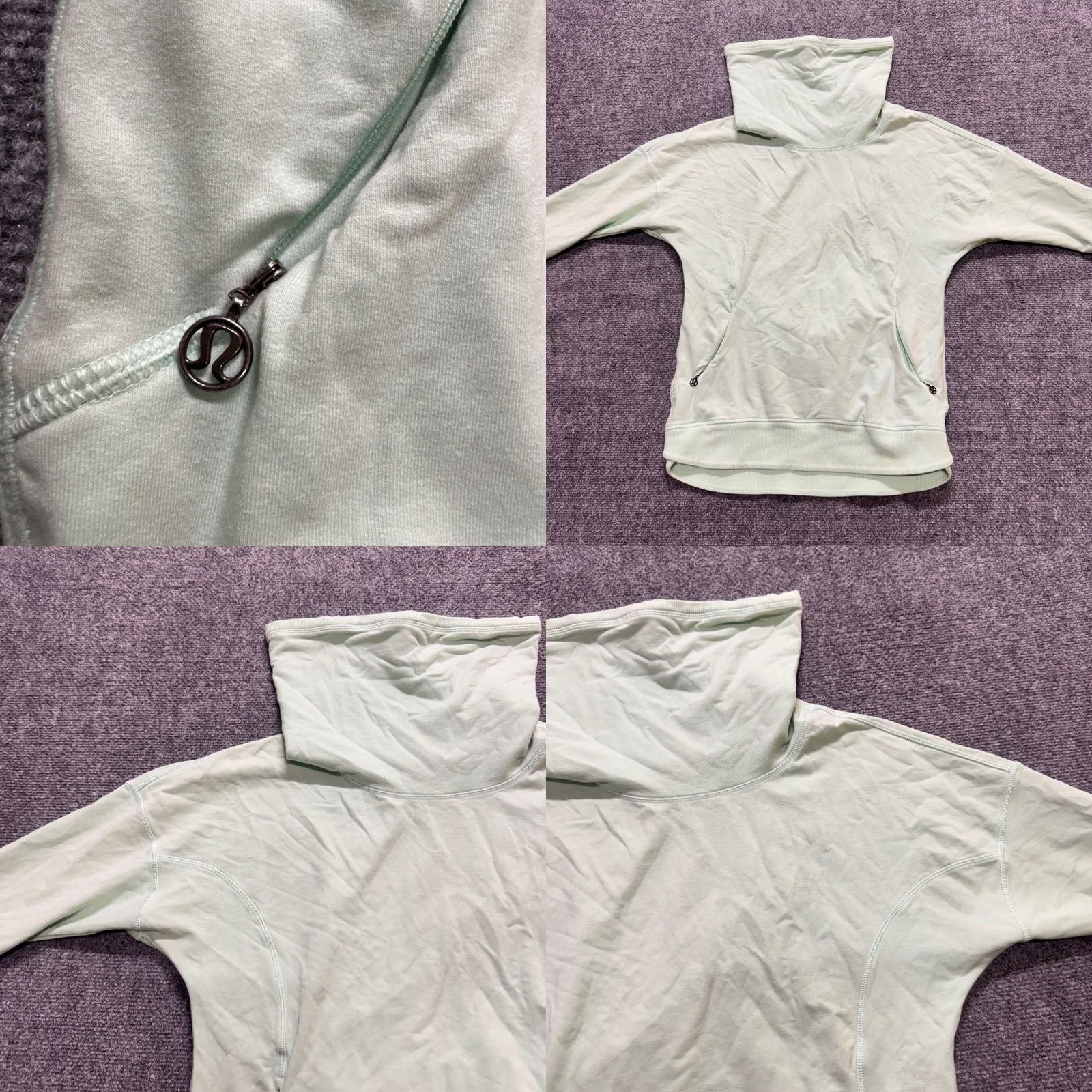 Lululemon Lululemon Sweater Women Medium Cowl Neck Long Sleeve Activewear Mint Green Y2K") Size M / US 6-8 / IT 42-44 - 8 Thumbnail