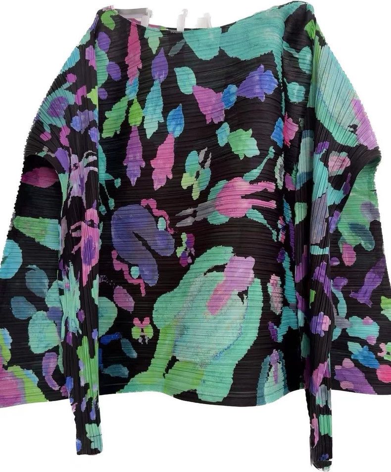 Issey Miyake Issey Miyake Black and green long-sleeved shirts Size XS / US 0-2 / IT 36-38 - 4 Thumbnail