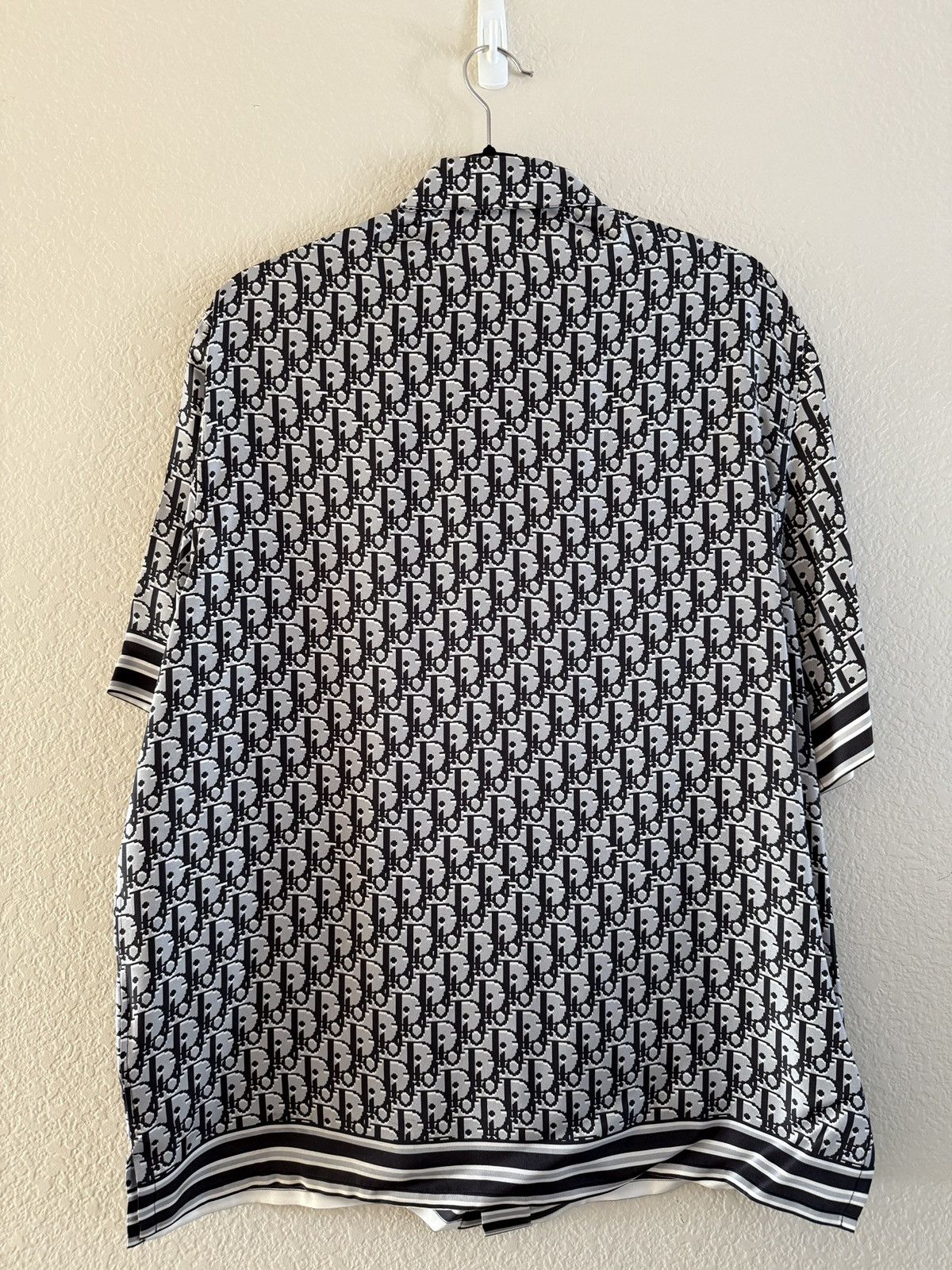 Dior Dior Oblique Pattern Silk Short Sleeve Button Up Shirt 40 Size US M / EU 48-50 / 2 - 2 Thumbnail