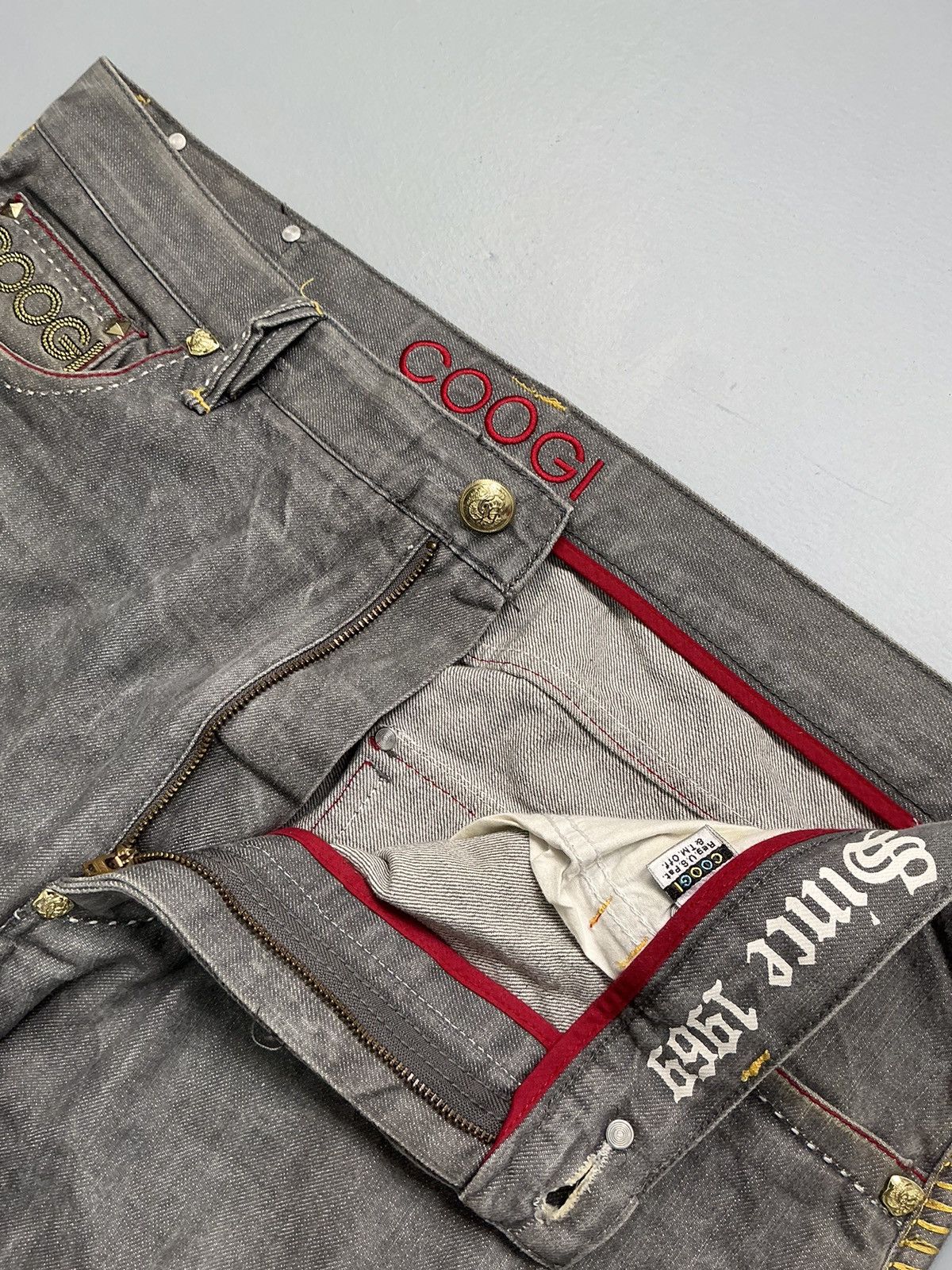 Coogi Vintage Coogi crazy patterns embroidered denim pant Size US 42 / EU 58 - 7 Thumbnail