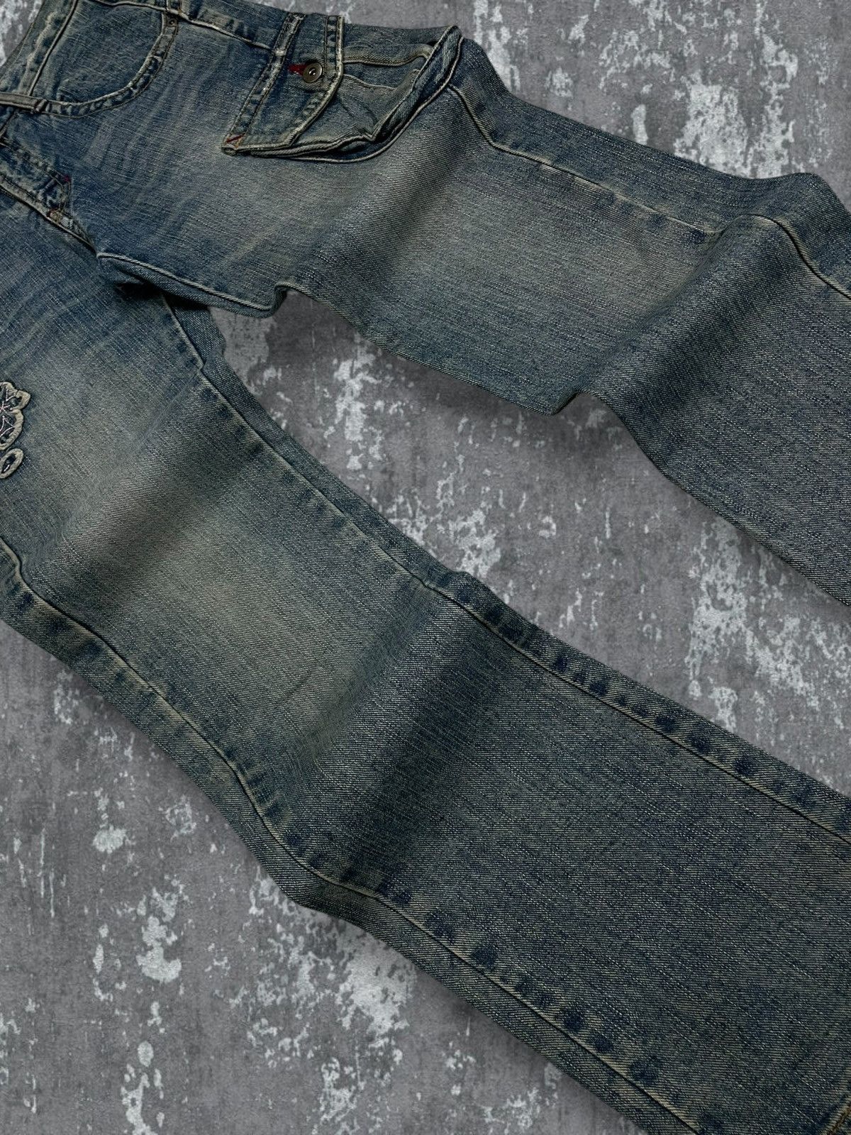 Japanese Brand Vintage 1990s Japan Designer Rare Naminoritatsun Art Denim Size US 30 / EU 46 - 4 Thumbnail