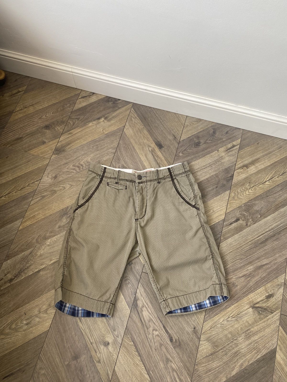 True Religion × Vintage Vintage True Religion Ricky Super T Checkerboard Shorts Size US 32 / EU 48 - 3 Thumbnail