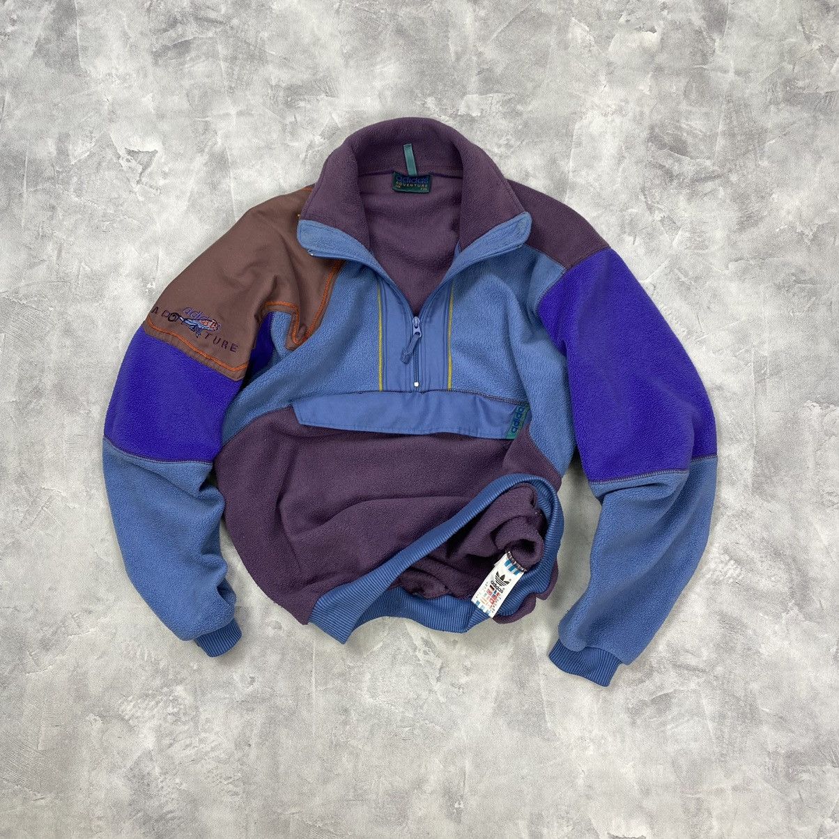00'S Adidas Anorak Jacket Men's Size L Nylon gray type Vintage Second Hand