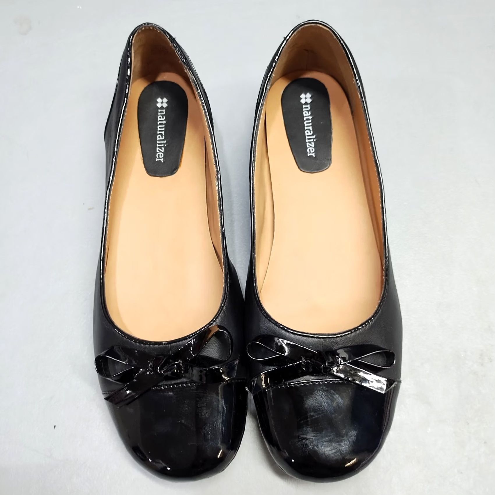 Naturalizer Naturalizer Sweeney Ballet Flats Womens Size 9W Black Leather Decorative Bow Flat Shoes Size US 9 / IT 39 - 7 Thumbnail