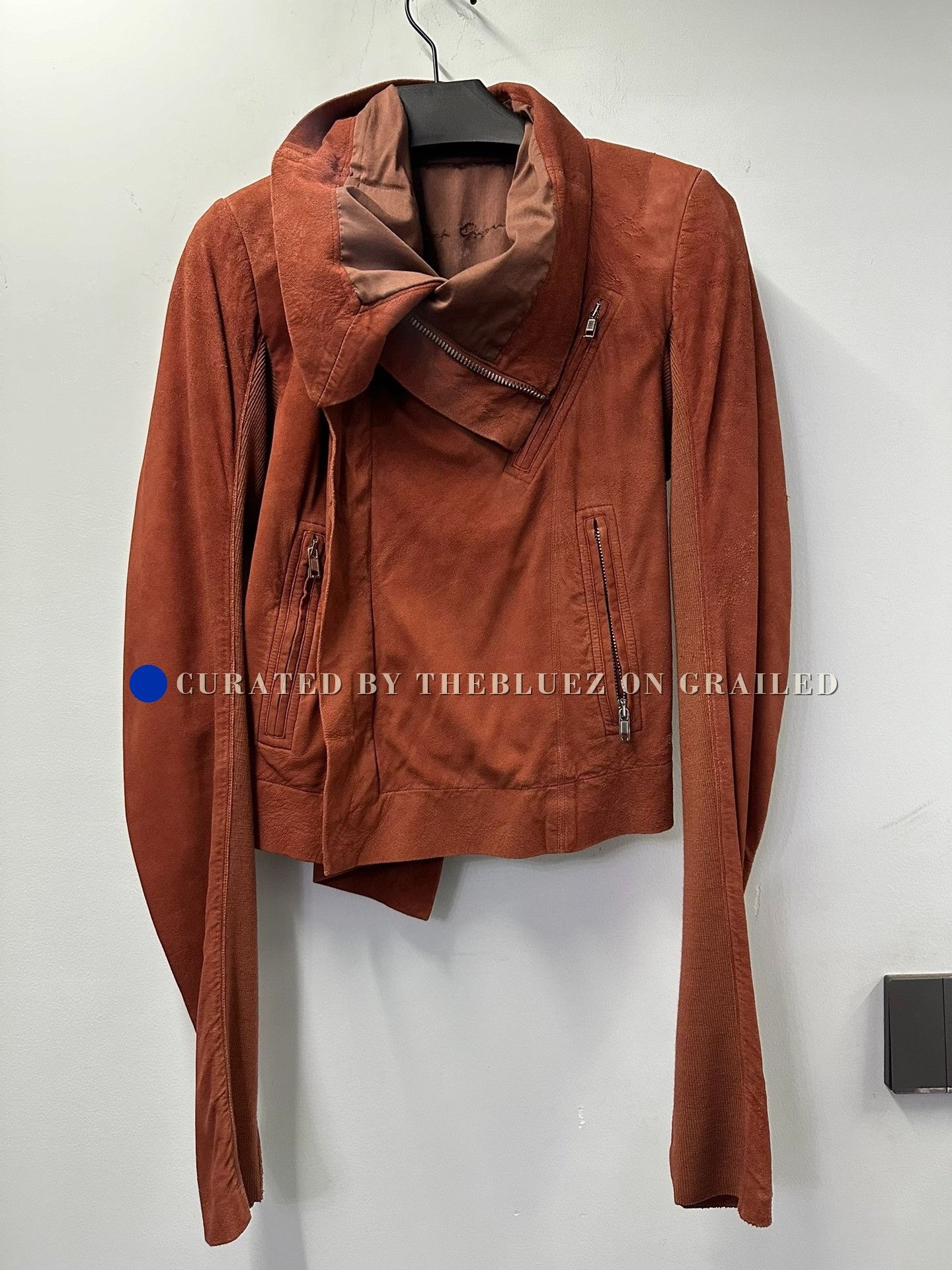 Rick Owens Rick Owens Leather Biker Jacket Size S / US 4 / IT 40 - 1 Thumbnail