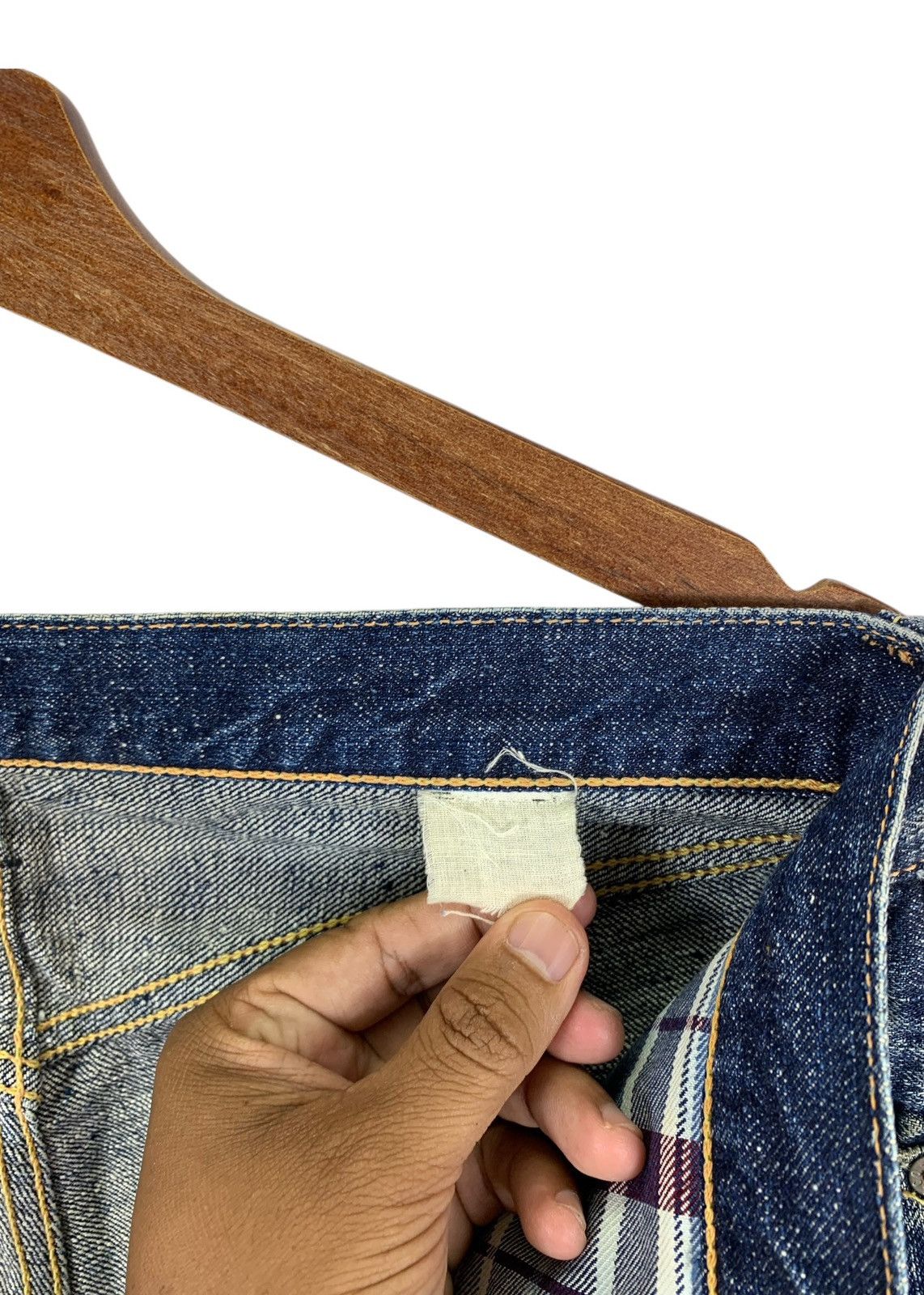 Sugar Cane VINTAGE SUGARCANE DISTRESSED SELVEDGE JEANS MEN Size US 30 / EU 46 - 12 Thumbnail