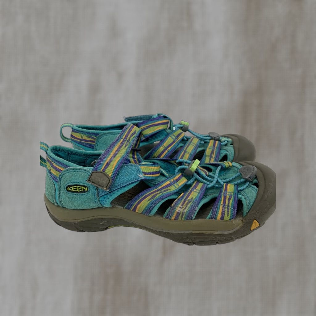 KEEN KEEN Newport H2 Womens Size 5 Green Teal Hook and Loop Cinched Sandal Size US 5 / IT 35 - 1 Thumbnail