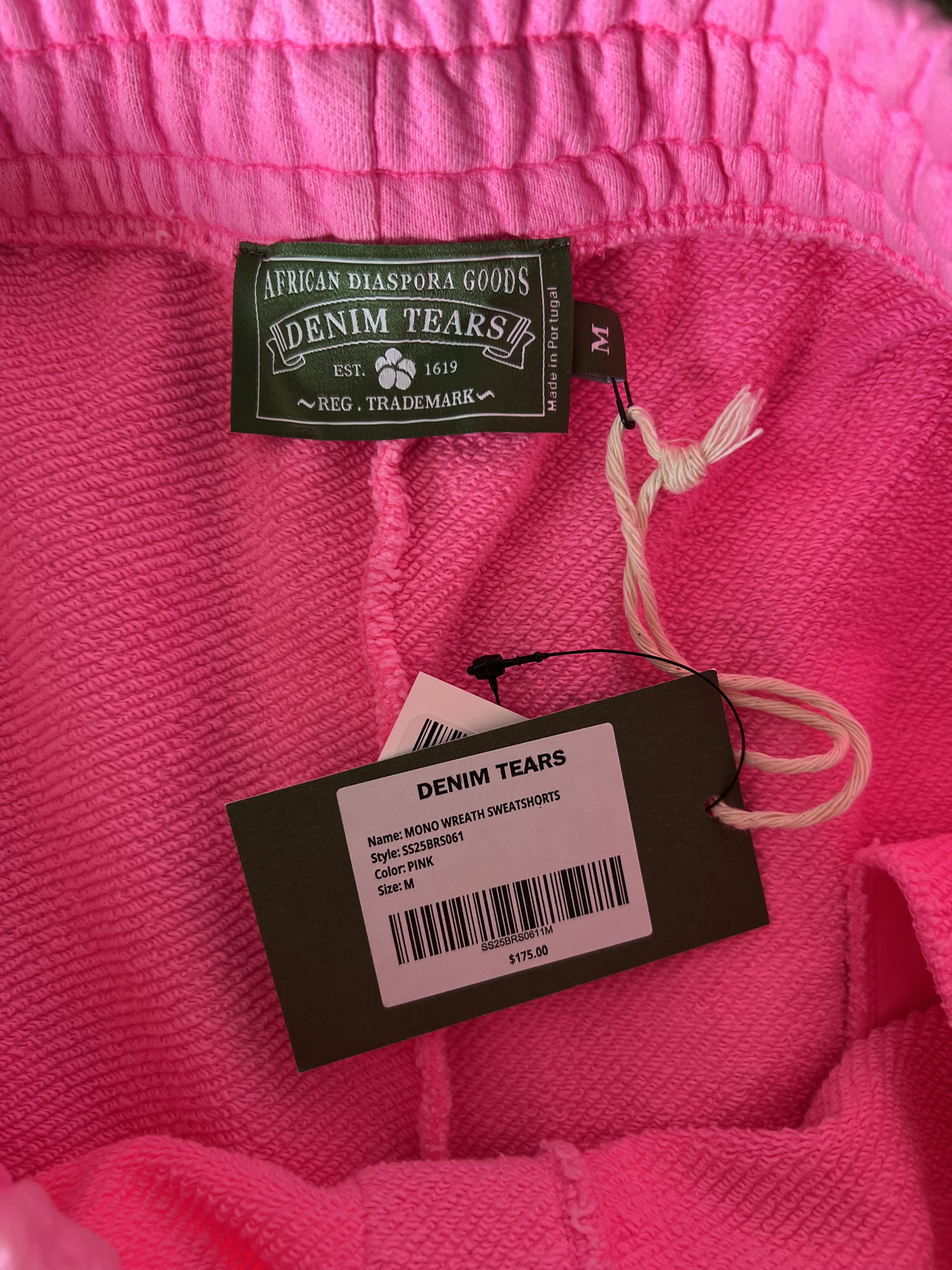 DENIM TEARS Denim Tears Mono Wreath Sweat Shorts in Pink Size US 32 / EU 48 - 6 Thumbnail