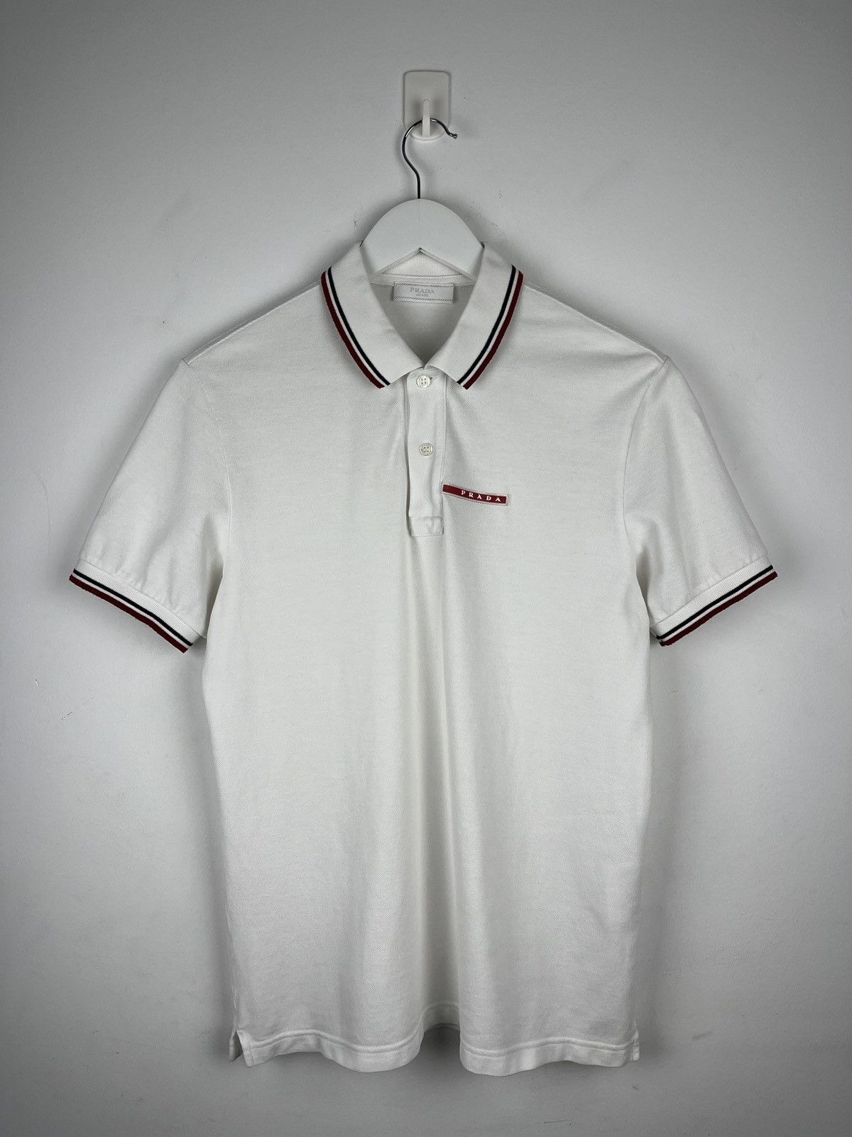 Prada Prada Red Tab Polo Shirt 2018 Size US M / EU 48-50 / 2 - 1 Thumbnail