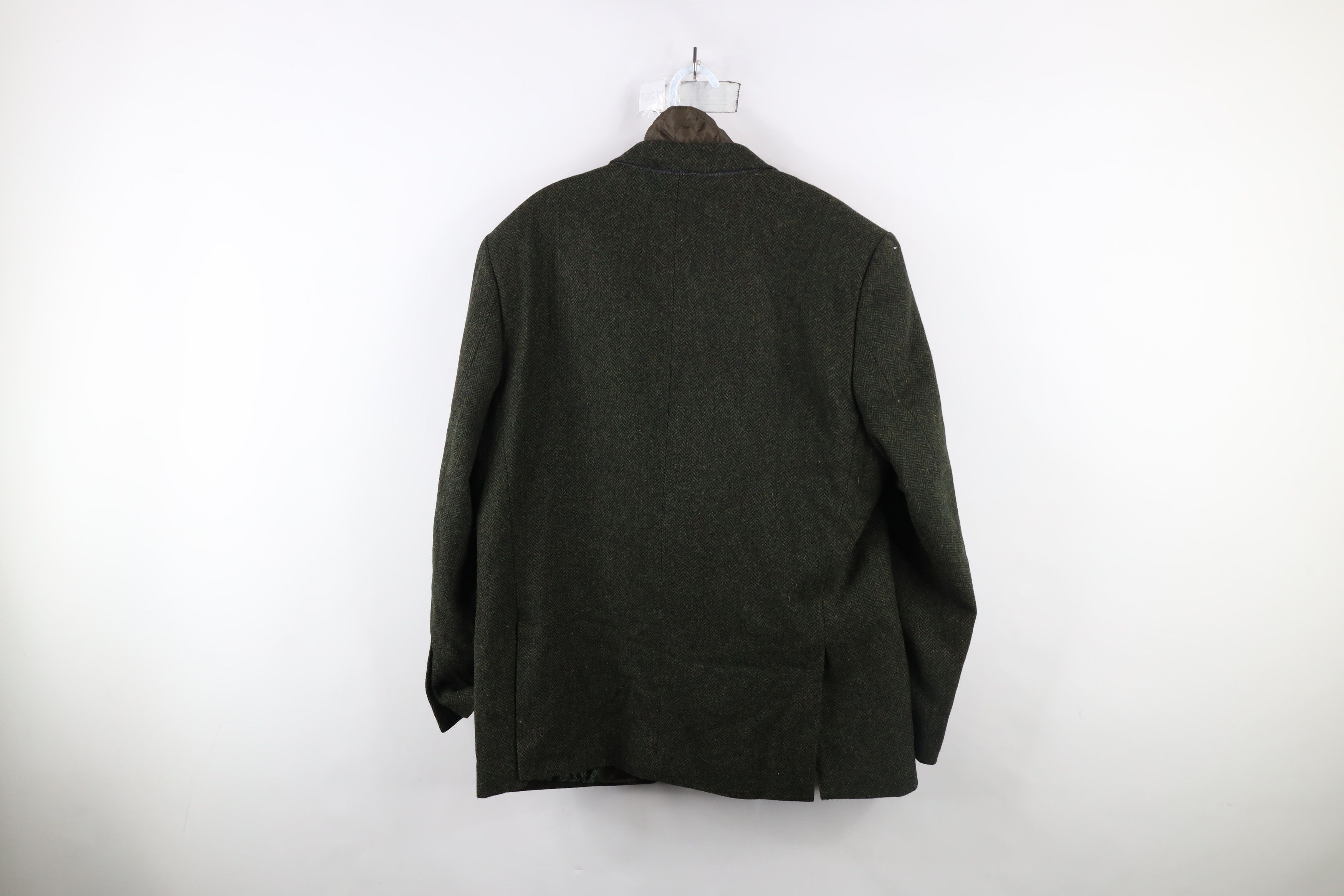 Vintage Vintage Streetwear Herringbone Lined 2 Button Blazer Jacket Size US XL / EU 56 / 4 - 15 Thumbnail