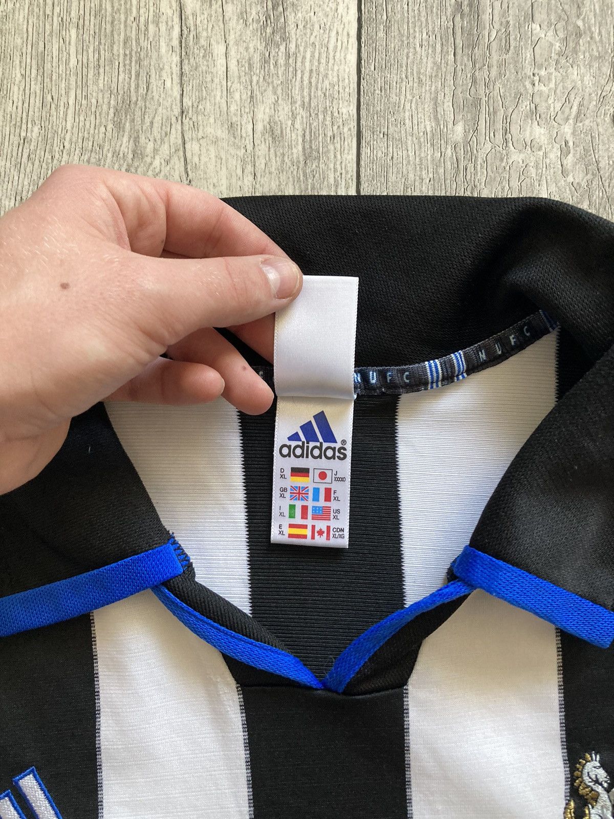Adidas × Vintage Vintage 90’s adidas Newcastle United soccer football jersey Size US XL / EU 56 / 4 - 9 Thumbnail