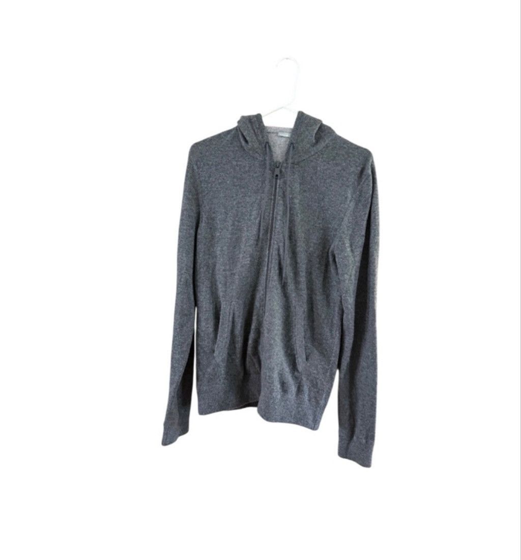 Vince Women's Vince. Gray Cashmere Full-Zip Hoodie S Size S / US 4 / IT 40 - 16 Thumbnail