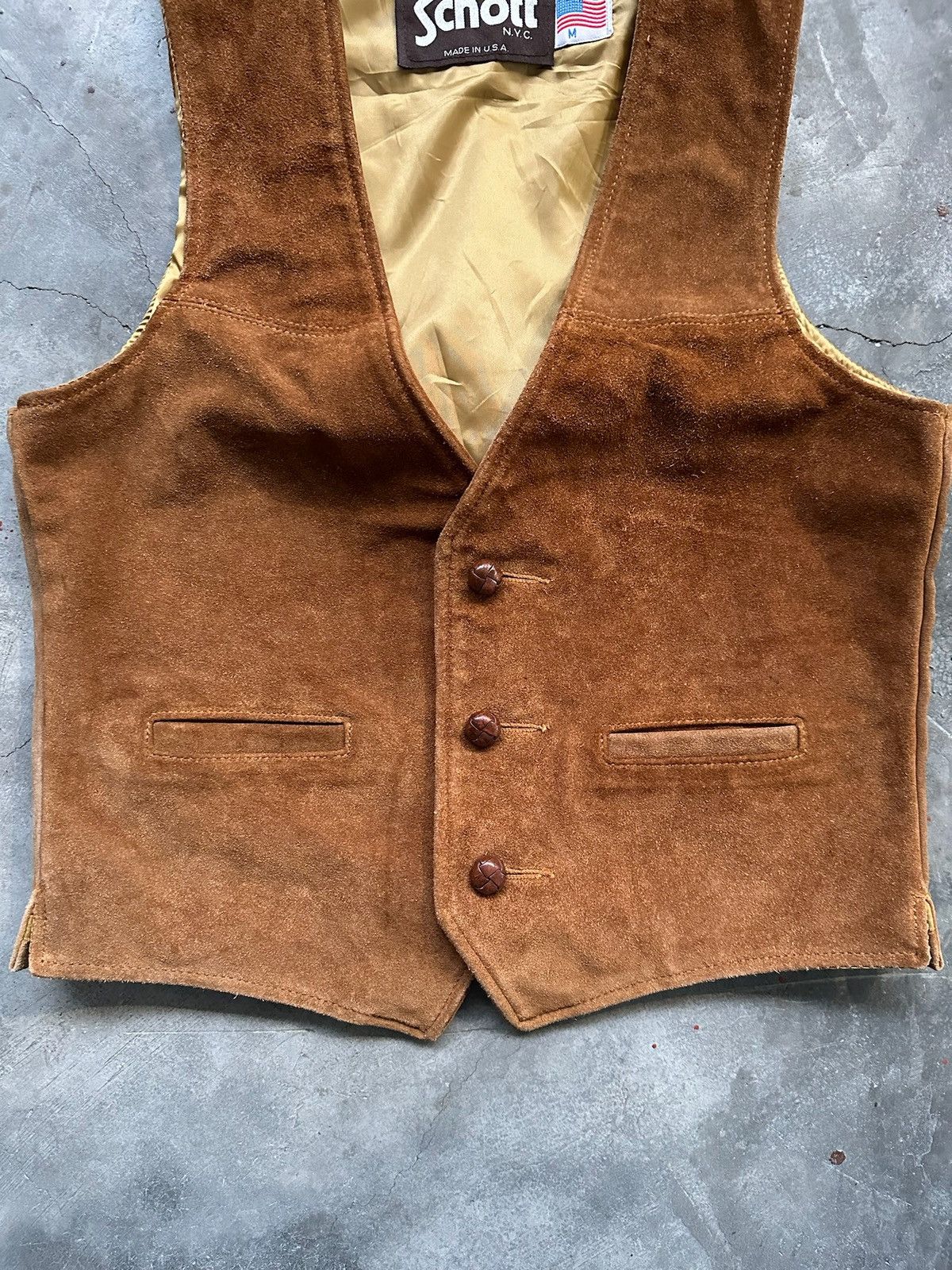 Schott Vintage Schott Leather Vest Size US M / EU 48-50 / 2 - 4 Thumbnail