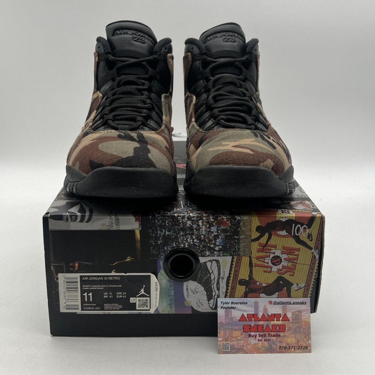 Jordan Brand Air Jordan 10 woodland camo Size US 11 / EU 44 - 2 Thumbnail