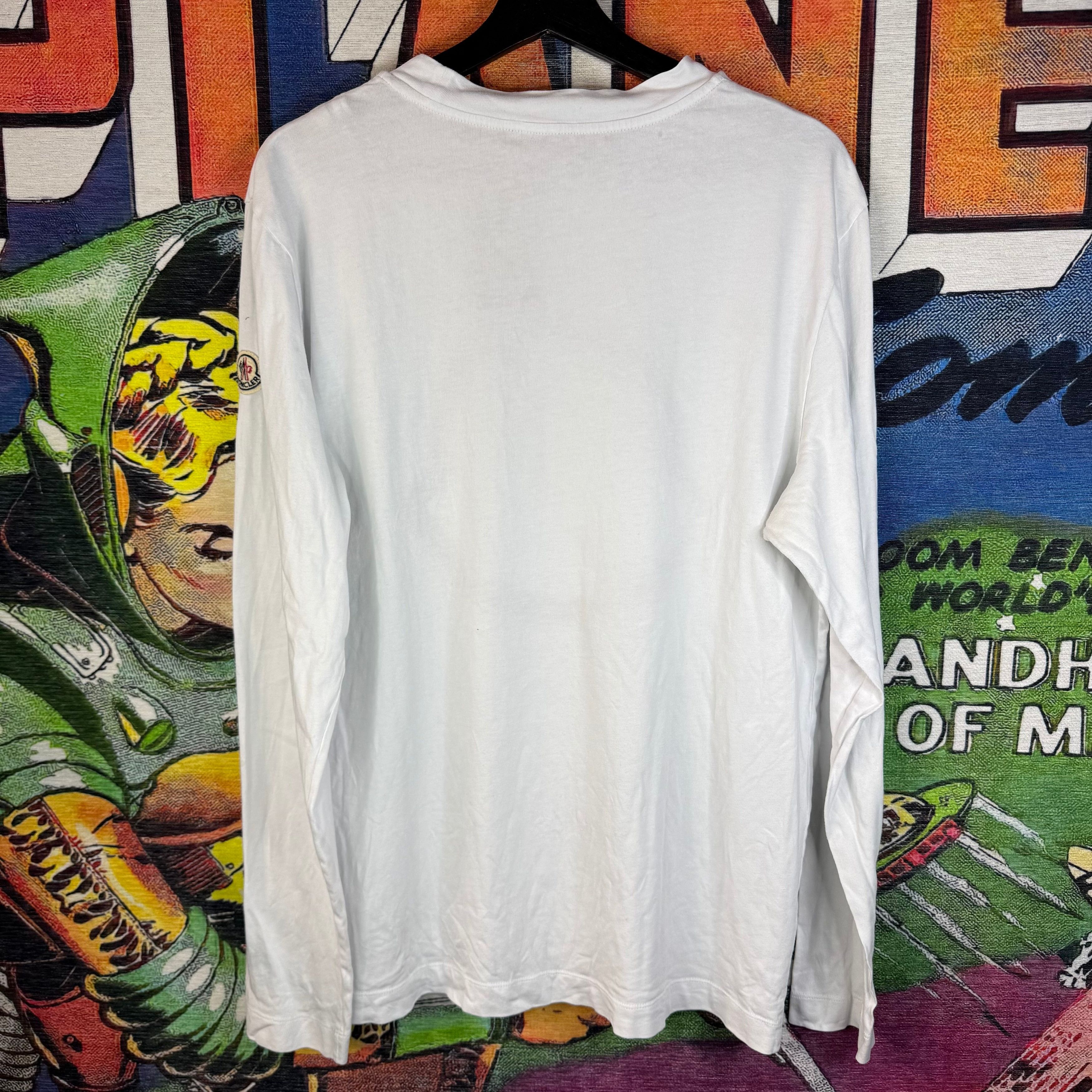 Moncler Moncler Embroidered Logo Longsleeve Size Medium Size US M / EU 48-50 / 2 - 2 Thumbnail