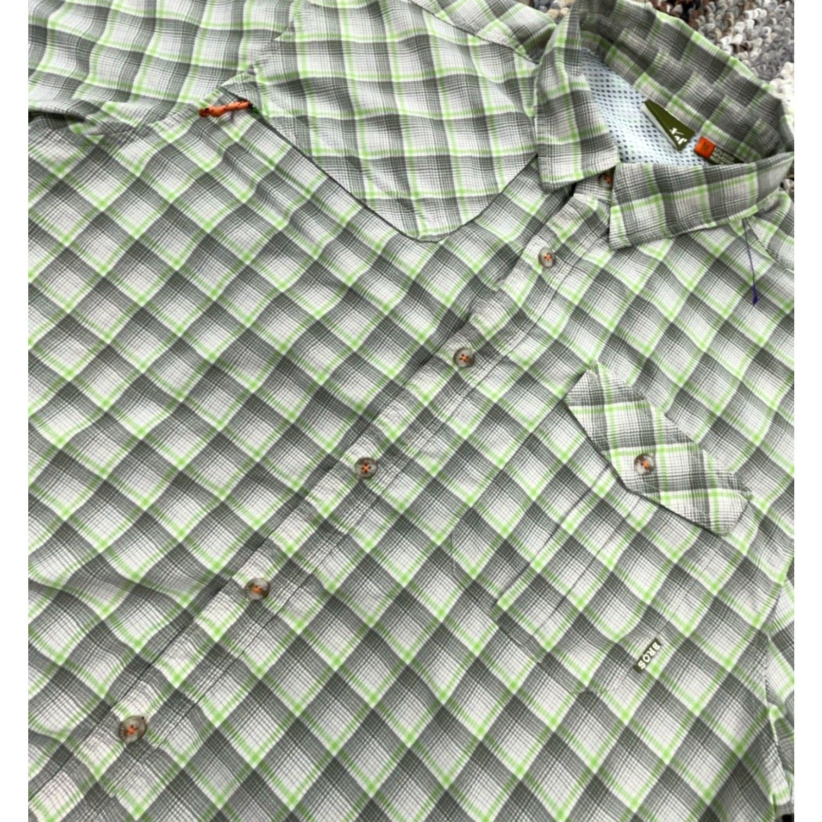 Vintage Howler Bros Shirt Men Medium Green Plaid Button Up Performance Hiking Camp Size US M / EU 48-50 / 2 - 4 Thumbnail