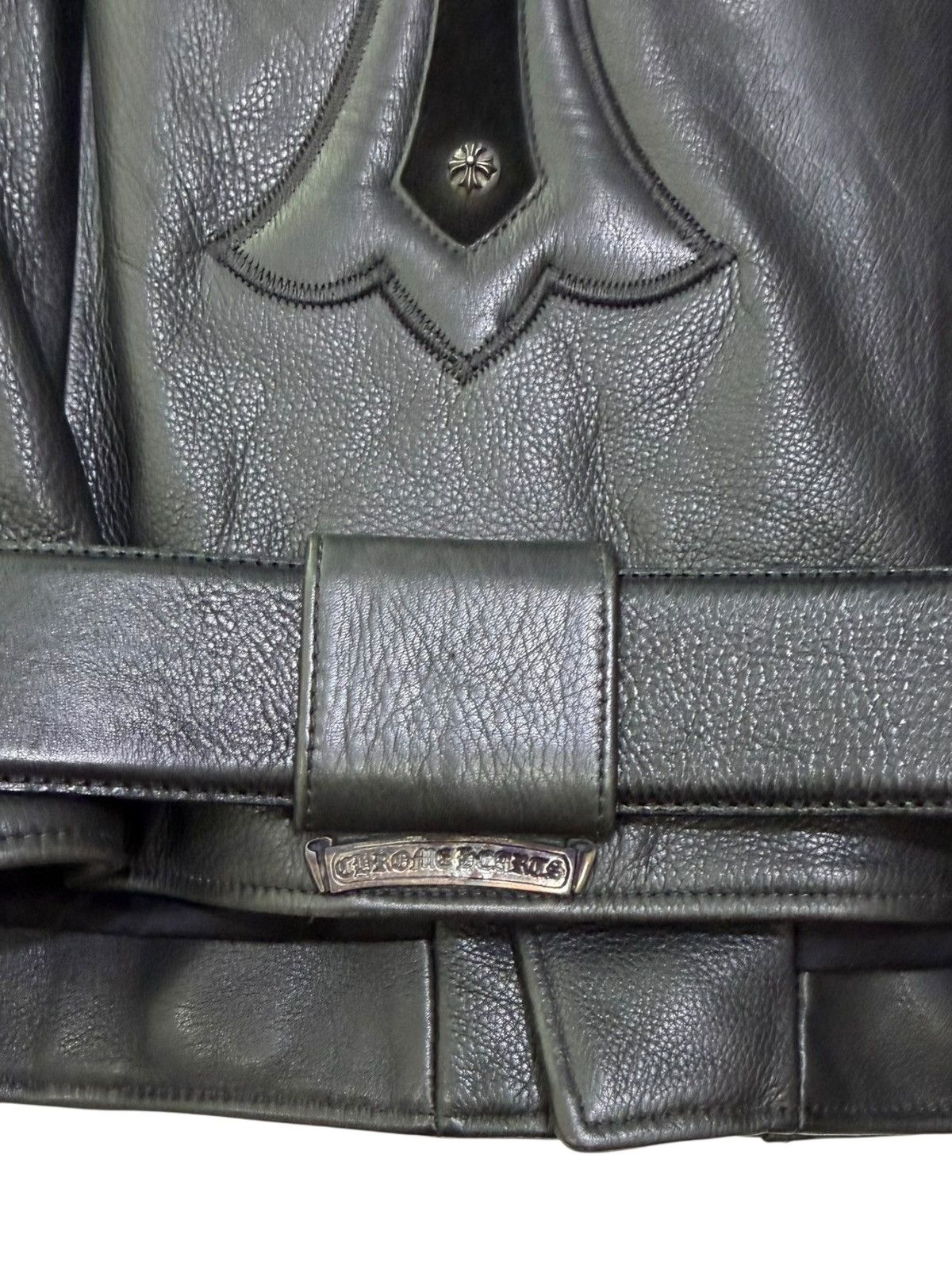 Chrome Hearts Chrome Hearts Leather Biker Jacket Size US S / EU 44-46 / 1 - 11 Thumbnail