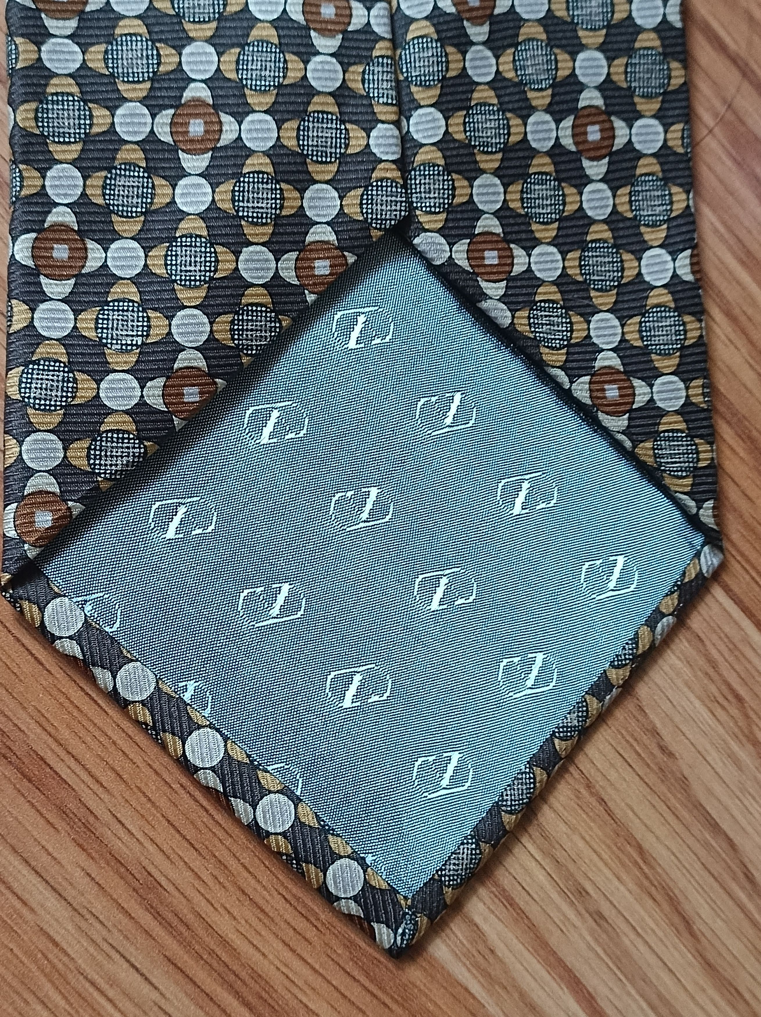Valentino VALENTINO Cravatte Abstract Print Silk Mens Tie Size ONE SIZE - 6 Thumbnail