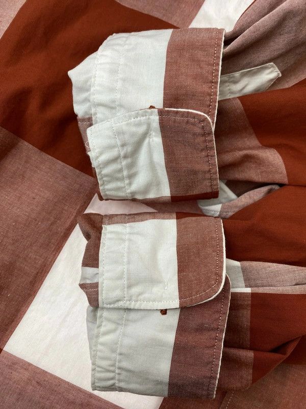 Comme des Garcons Homme Shirt Cotton long sleeve Check Long Sleeve Red/White Size US XL / EU 56 / 4 - 3 Thumbnail