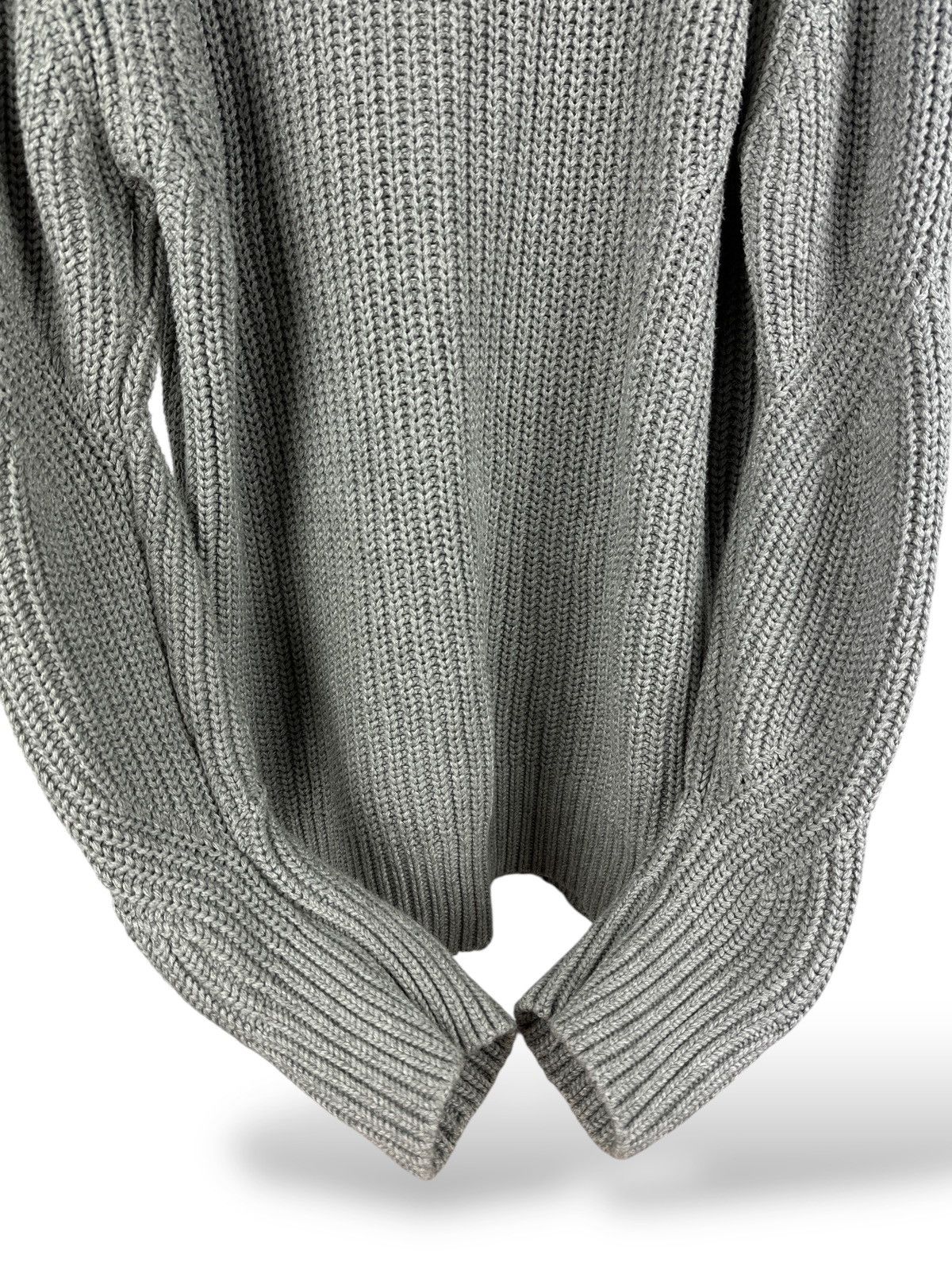 Allsaints Allsaints Moat Crew Neck Chunky Knit Sweater Heavy Grey Size US L / EU 52-54 / 3 - 6 Thumbnail