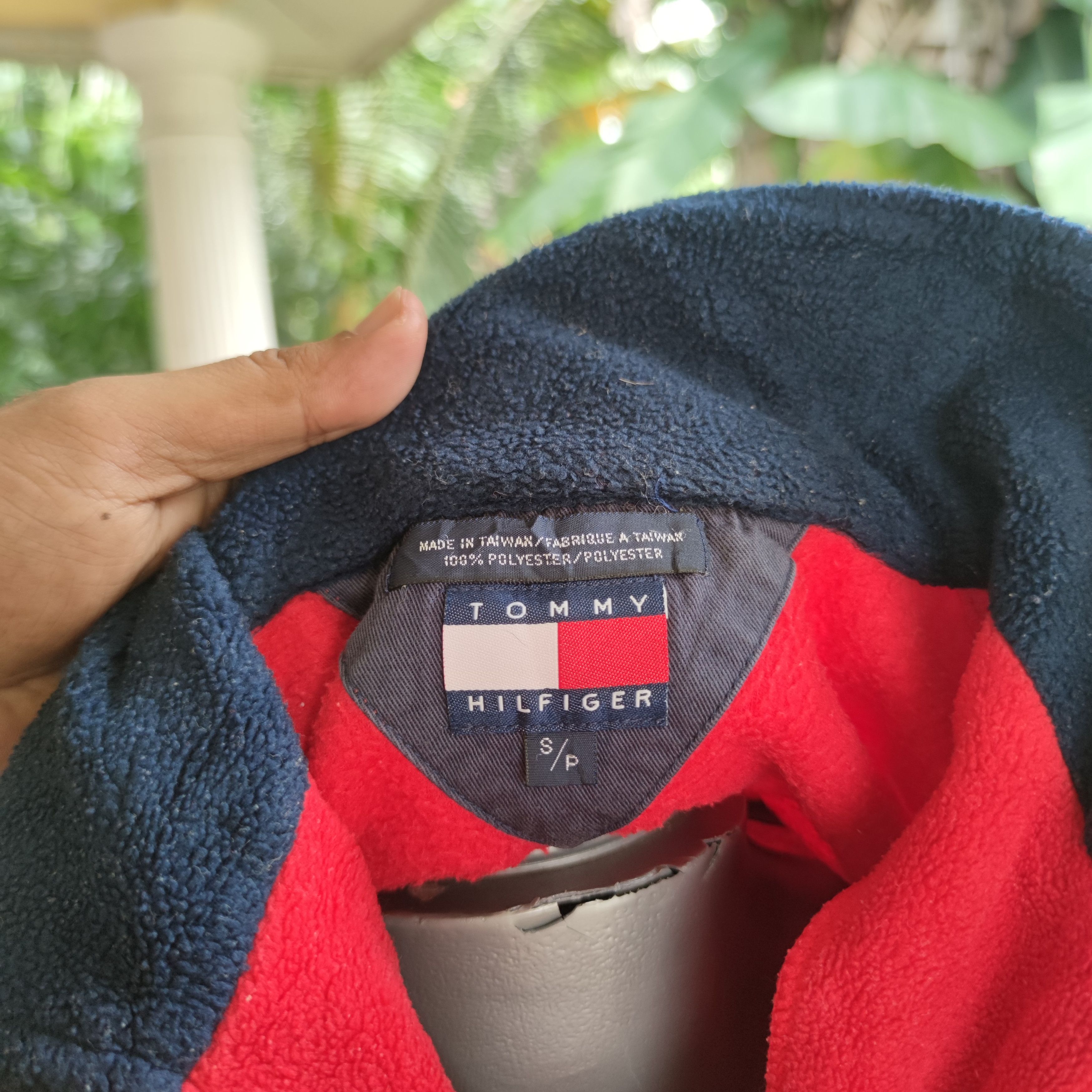 Tommy Hilfiger × Vintage VINTAGE 90S TOMMY HILFIGER HALF ZIPPER FLEECE JUMPER Size US S / EU 44-46 / 1 - 6 Thumbnail