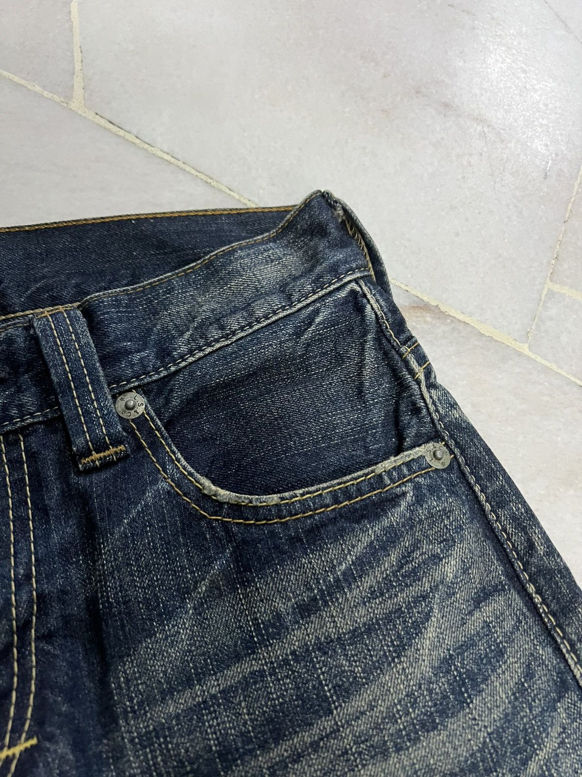 Levi's × Levi's Vintage Clothing 💥Baggy 90s Vintage Levis 503 Mud Wash Jean Size US 30 / EU 46 - 8 Thumbnail