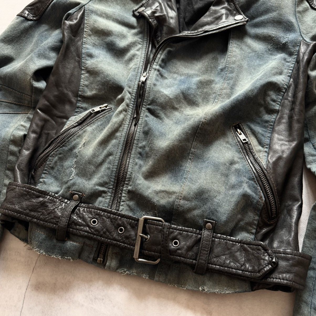 Hysteric Glamour × Undercover Gothic Leather Biker Distressed Jacket LGB Rick Owens Vibe Size US S / EU 44-46 / 1 - 4 Thumbnail