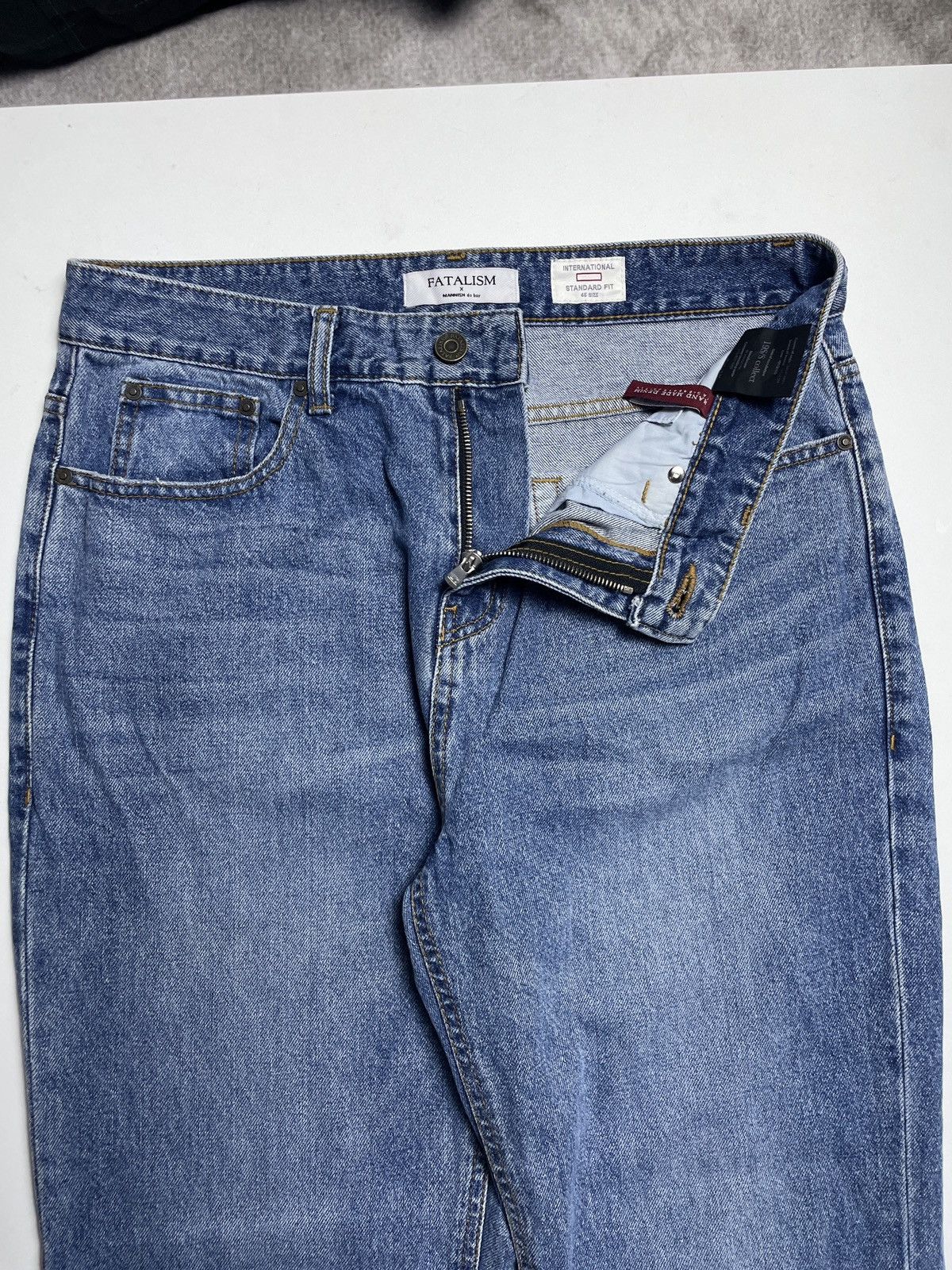 FDMTL SS19 Fatalism X Mannish De boy - Denim Pants Size US 31 - 2 Thumbnail