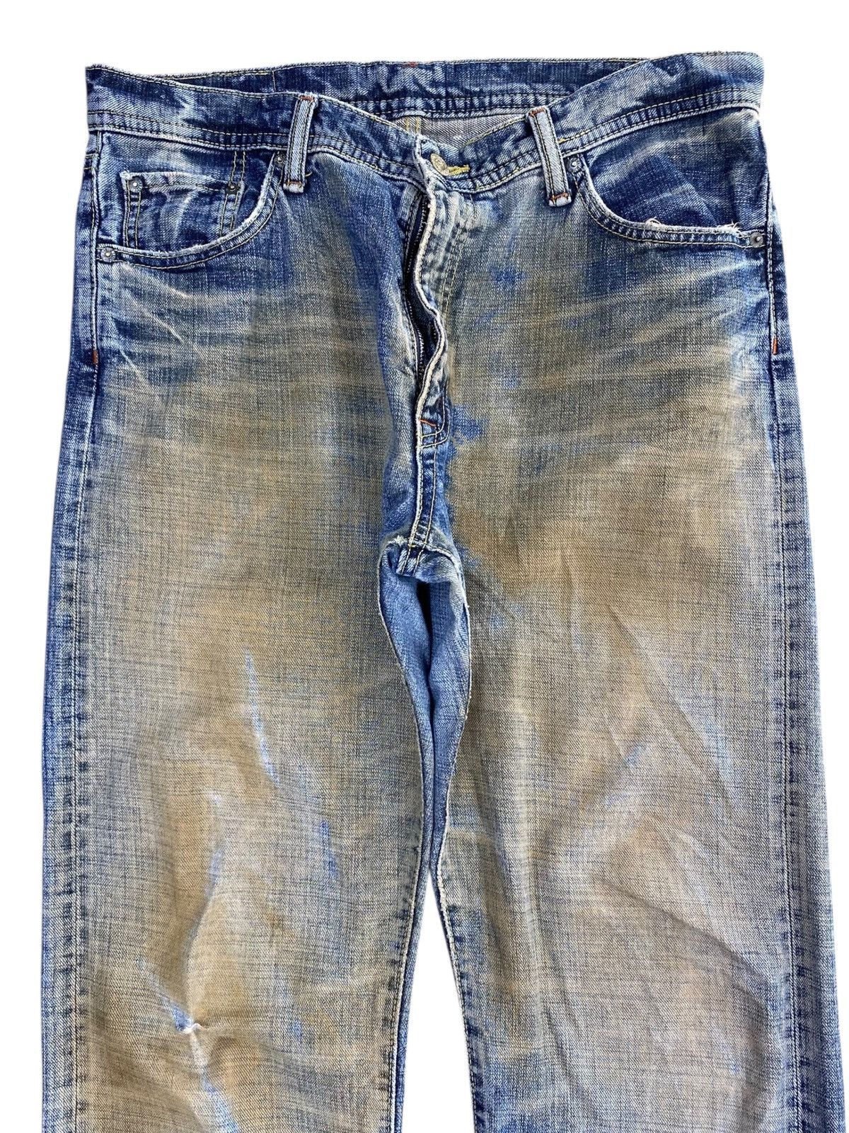 Japanese Brand Japanese Brand Rusty Faded Wash Style Loose Jeans Size US 34 / EU 50 - 2 Thumbnail