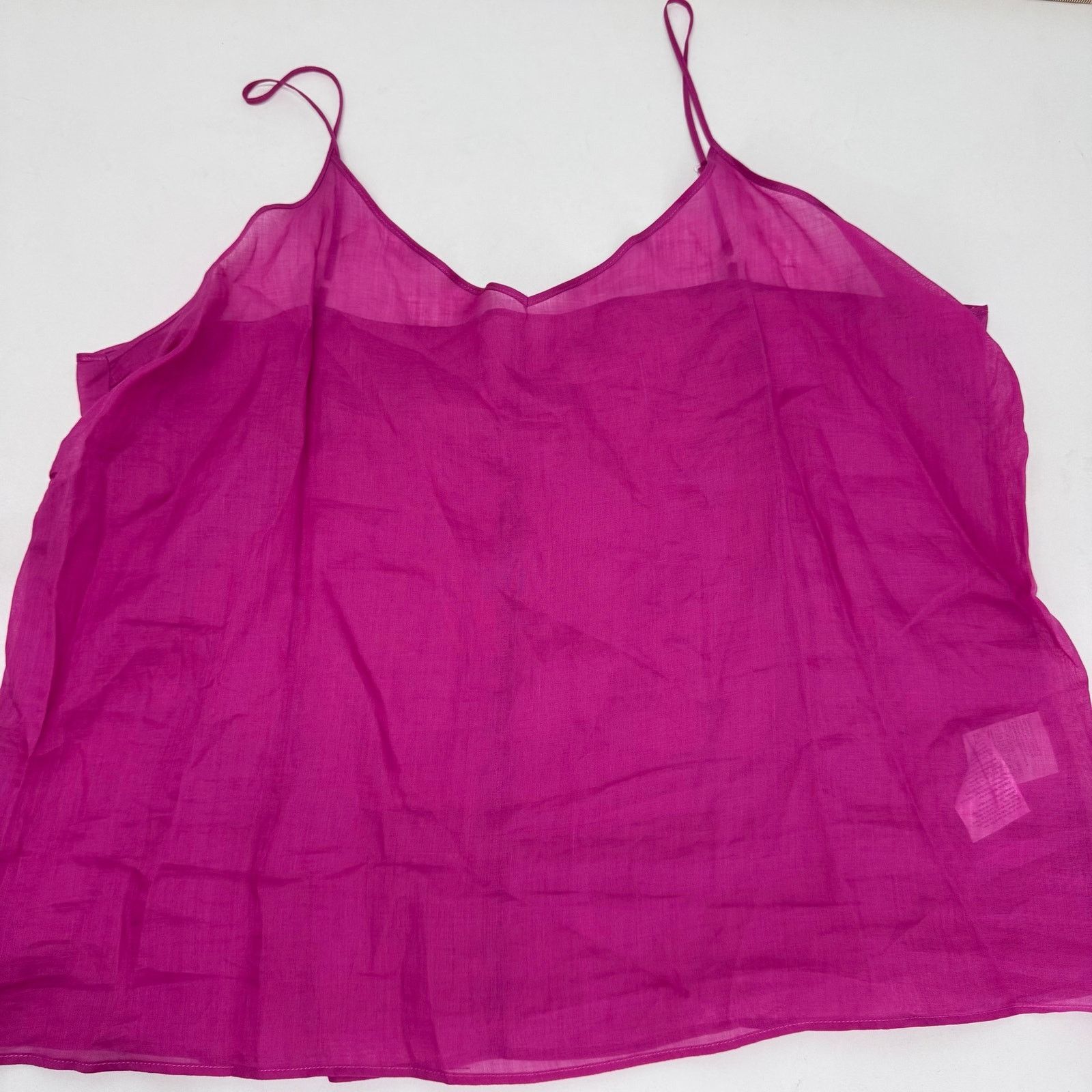 Marina Rinaldi Marina Rinaldi BOEMIA Ramie Long Sleeve Top Pink Magenta 18 Size XXL / US 16-18 / IT 52-54 - 3 Thumbnail