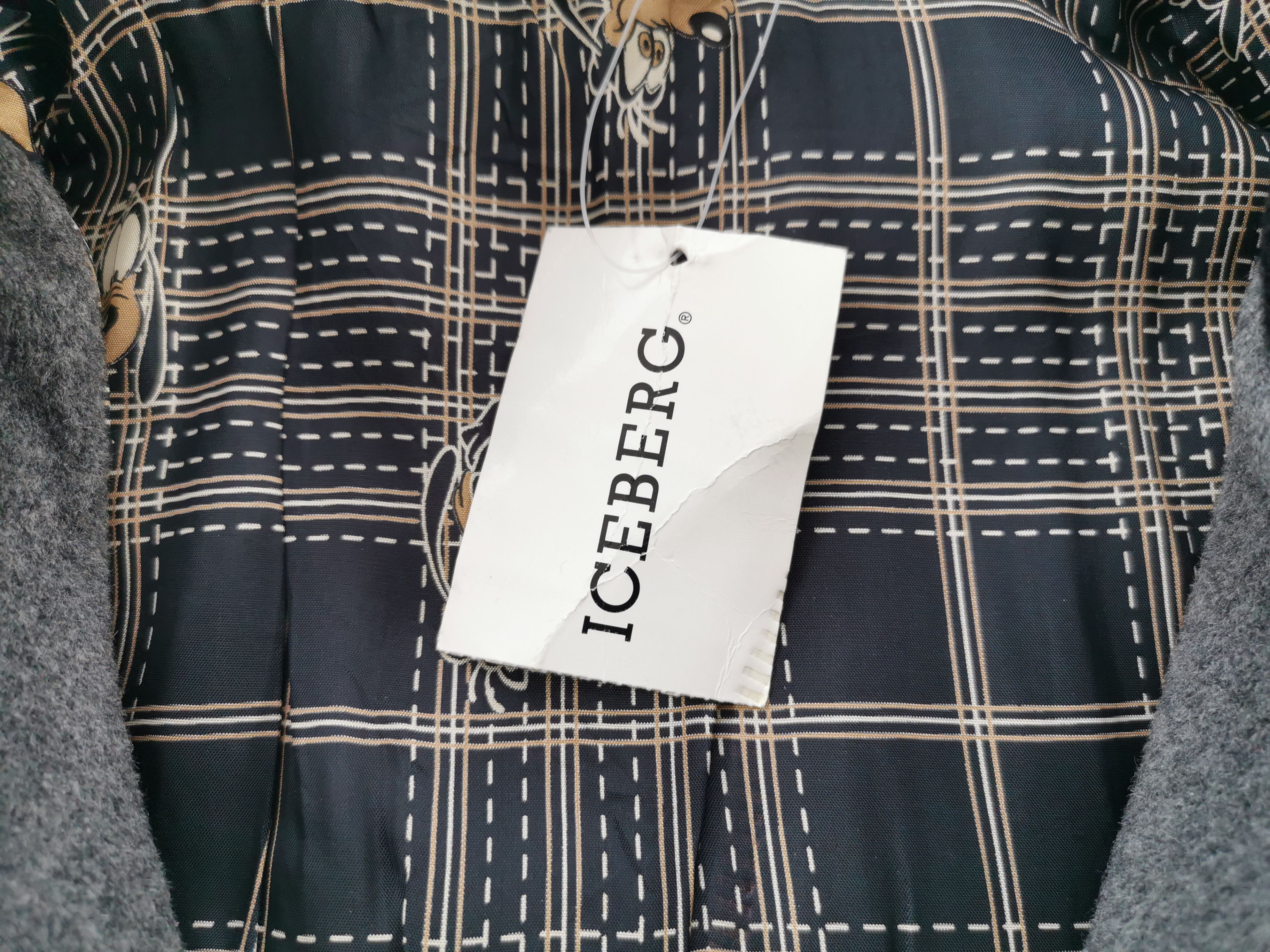 Iceberg Vintage 90's Iceberg Gilmar Goofy NOS Wool Leather Jacket Size US L / EU 52-54 / 3 - 9 Thumbnail