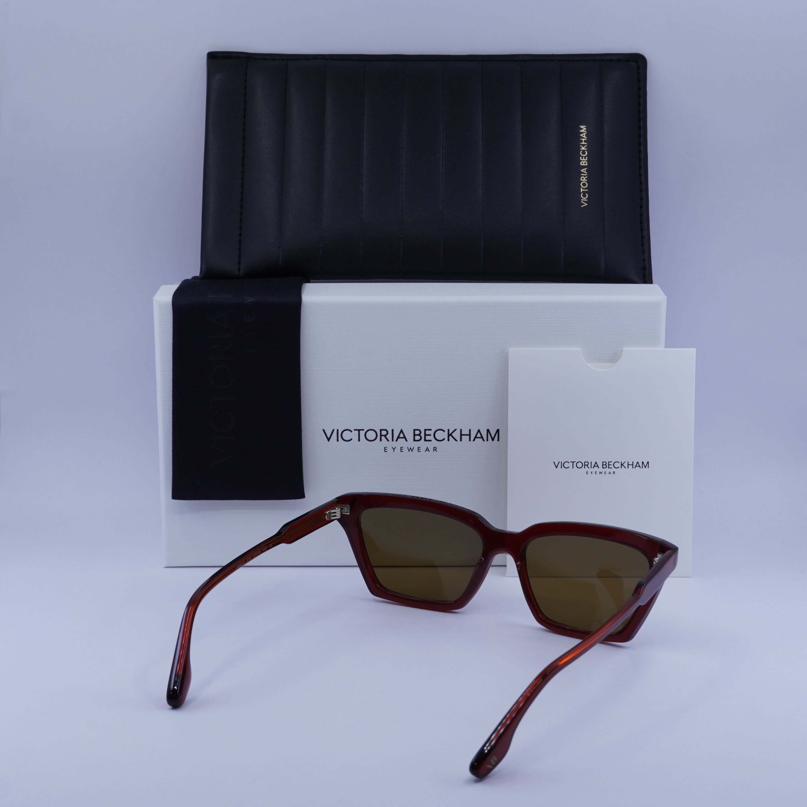 Victoria Beckham Victoria Beckham VB661S 610 Sunglasses Red Cat Eye Frame Size ONE SIZE - 8 Thumbnail