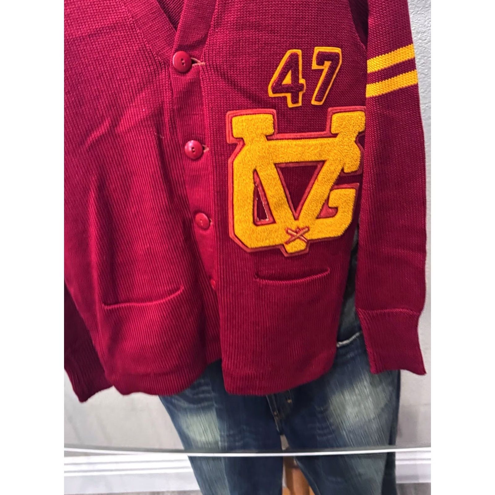 Valstar VTG Rugged All Star Award 47 Varsity SWEATER XS Men Multicolor Sweatshirt Sweater XS Mens Size US XS / EU 42 / 0 - 2 Thumbnail